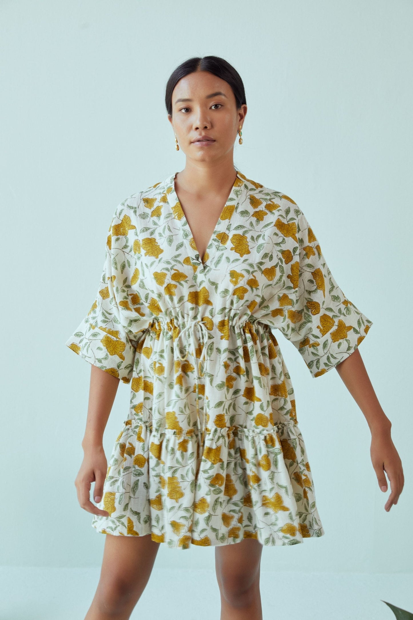 Bougainvillea Blooms kala cotton dress