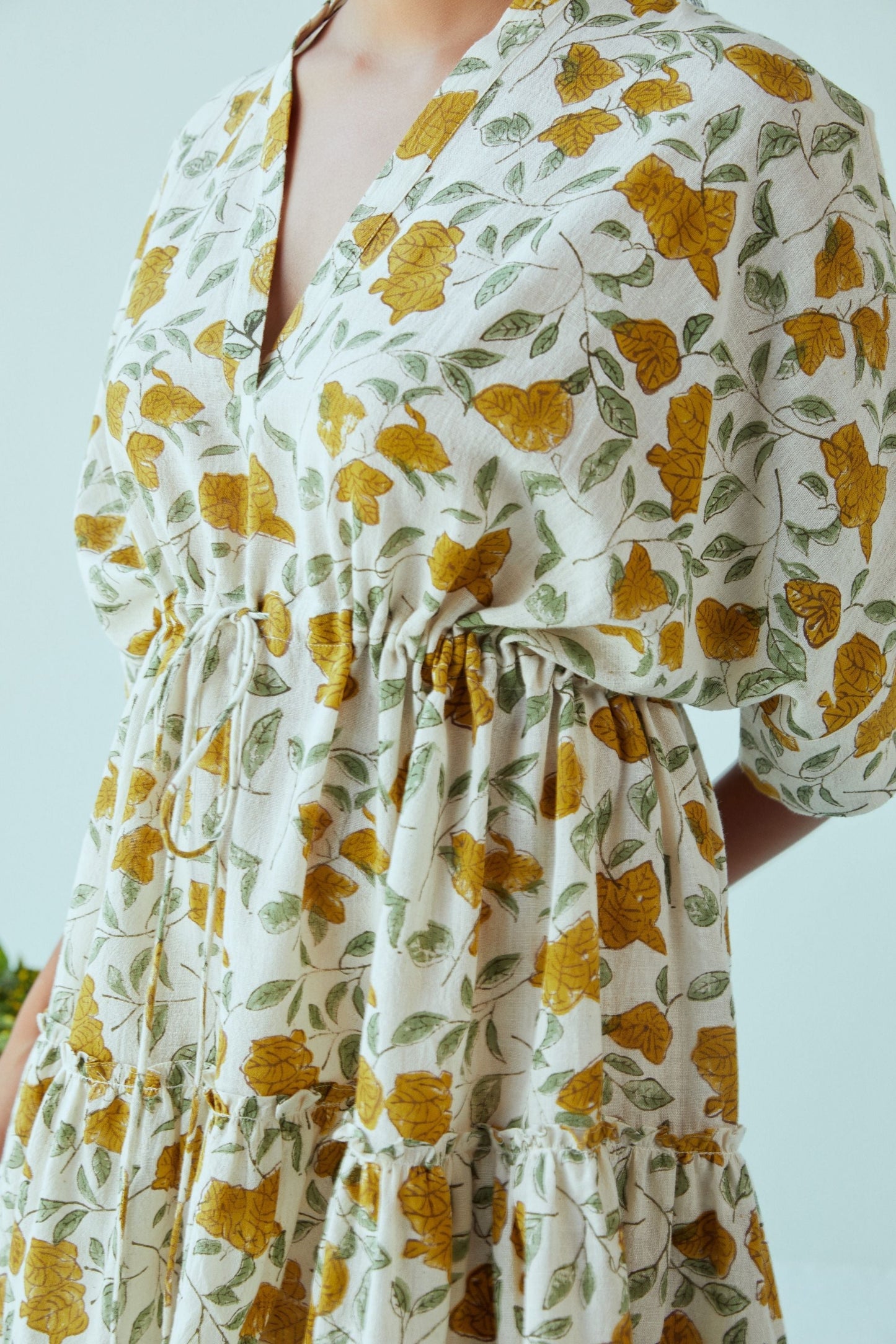 Bougainvillea Blooms kala cotton dress