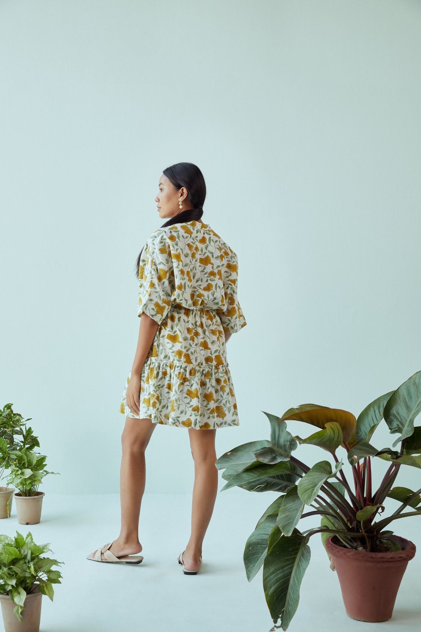 Bougainvillea Blooms kala cotton dress