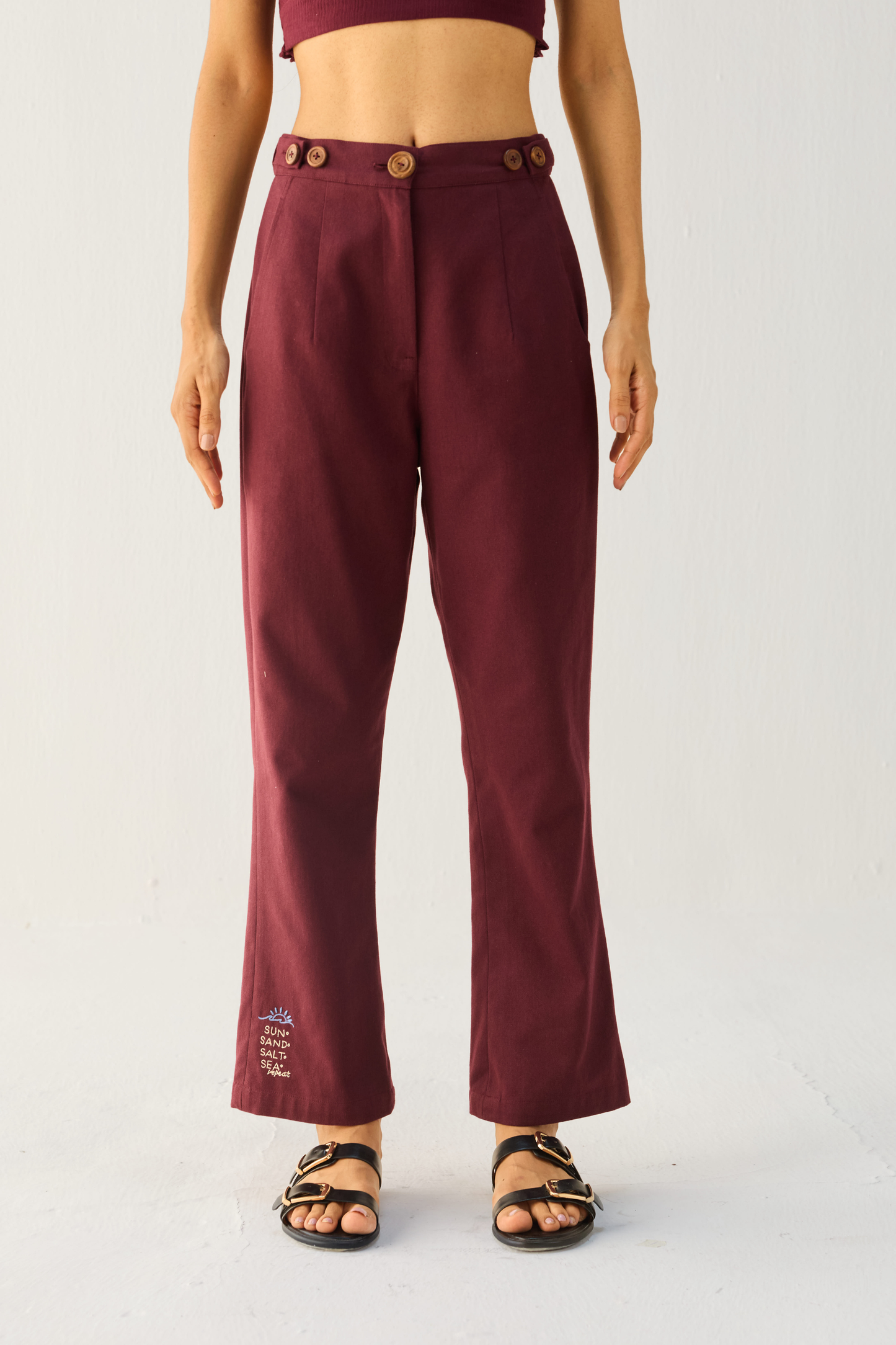 By The Sea Organic Cotton Trousers