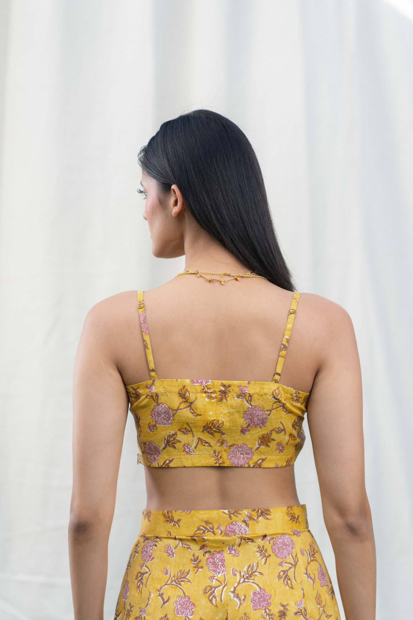 Dahlia Days silk bralette crop top