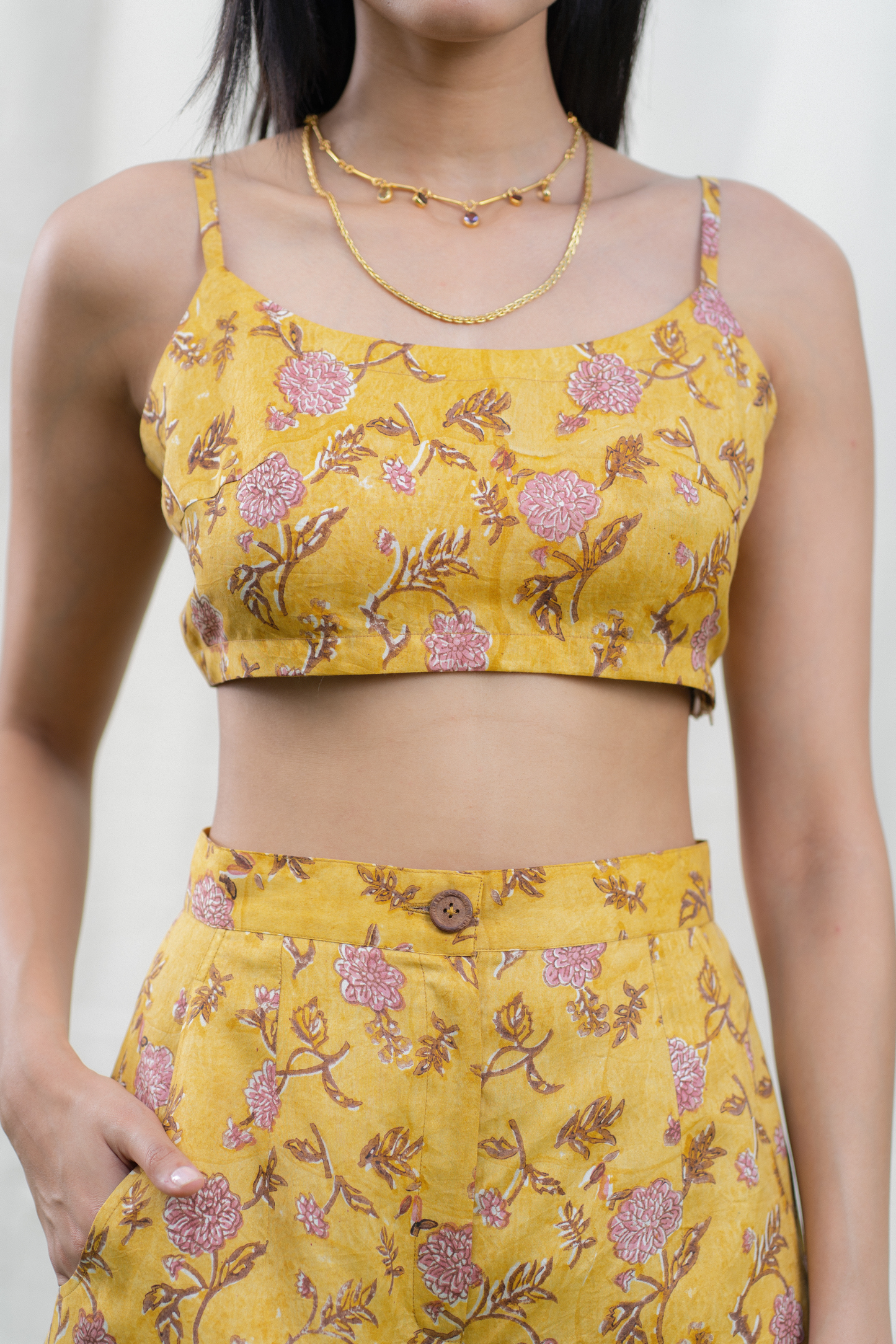 Dahlia Days silk trousers