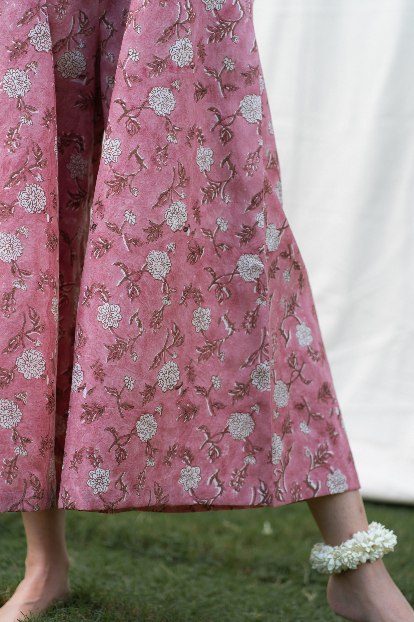 Dahlia Pink silk jumpsuit