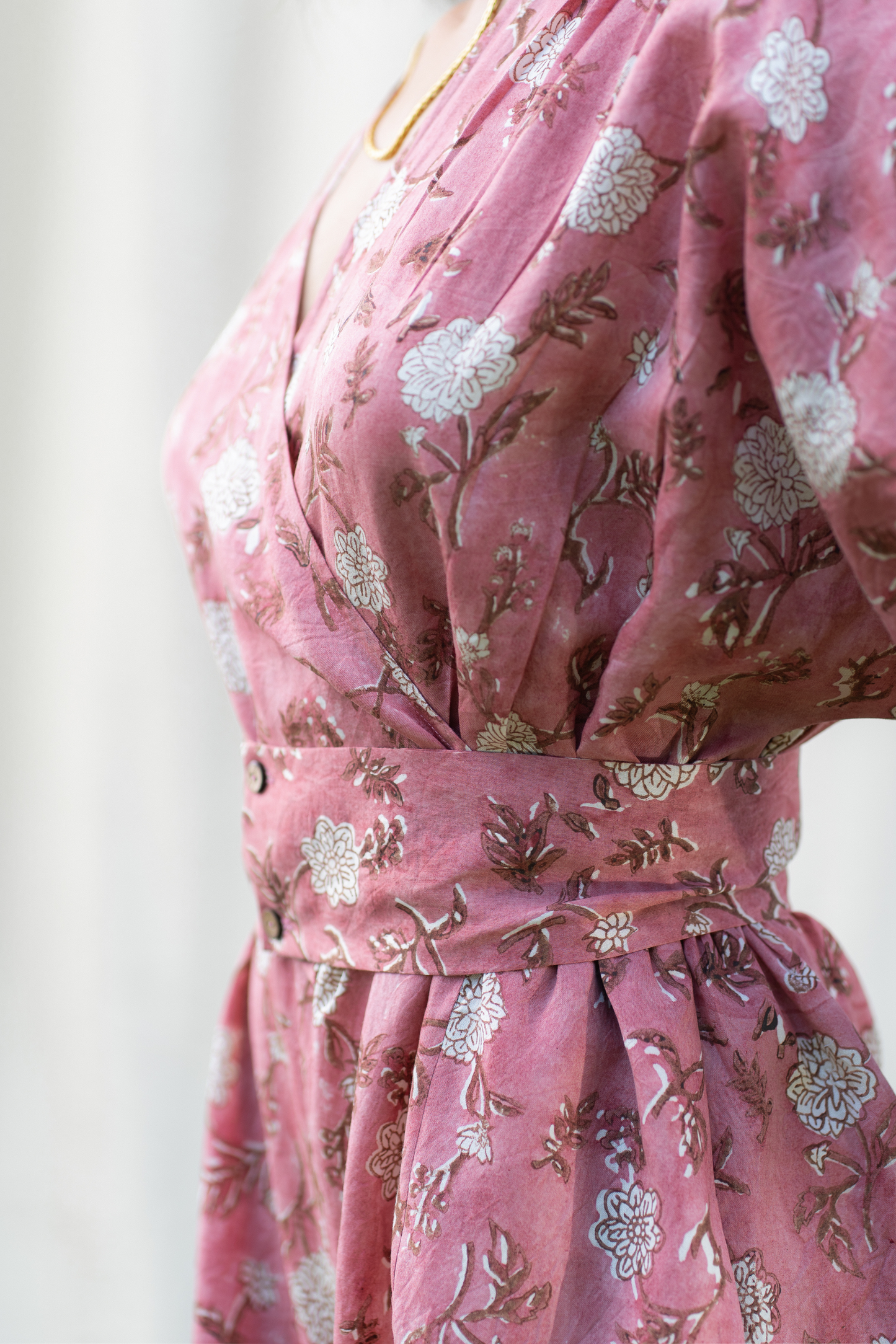 Dahlia Pink silk jumpsuit