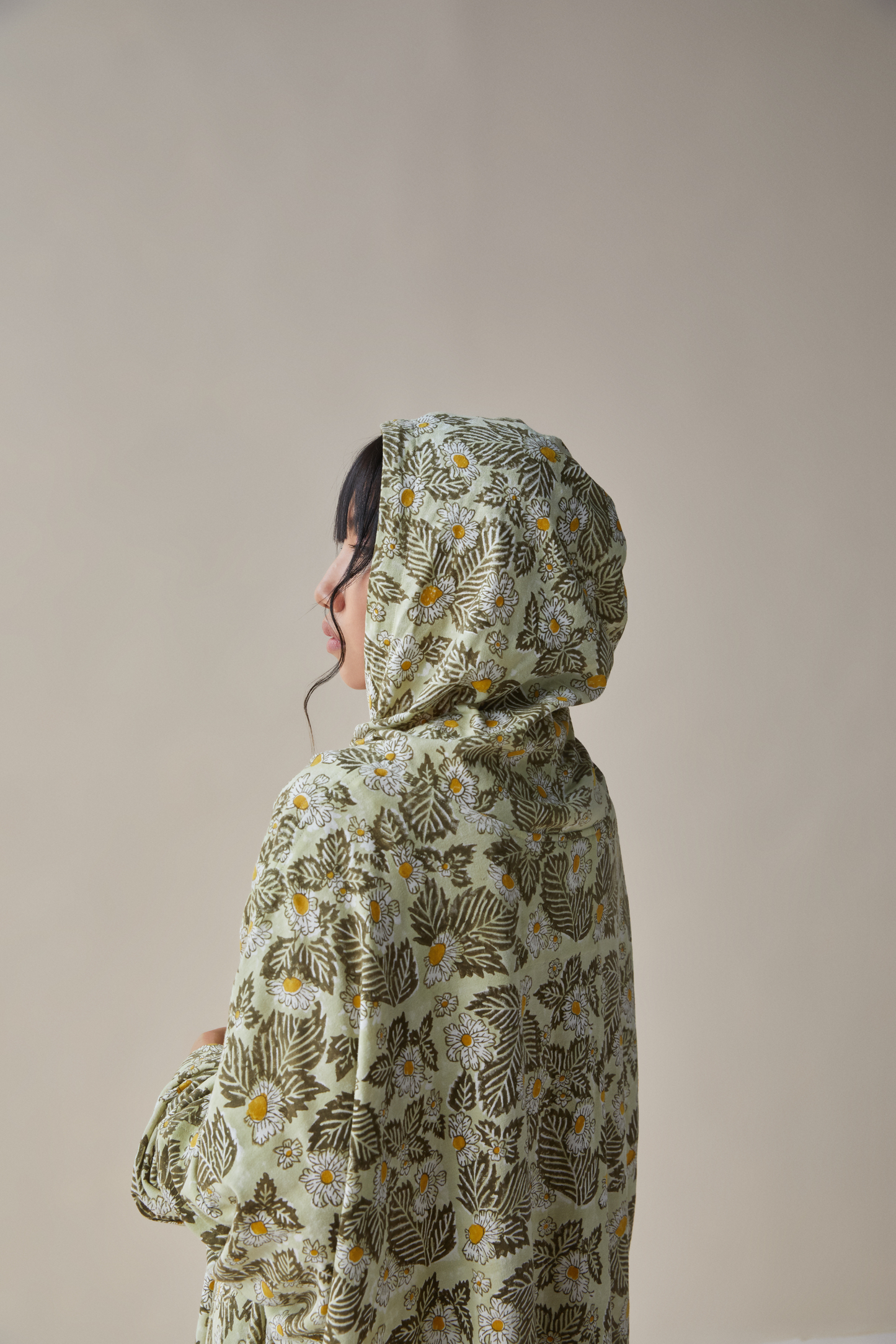 Daisea hemp knit hoodie dress