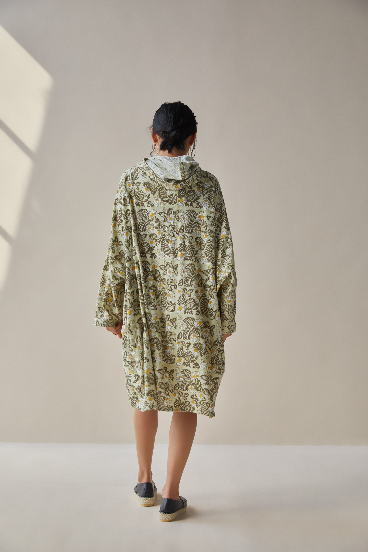 Daisea hemp knit hoodie dress