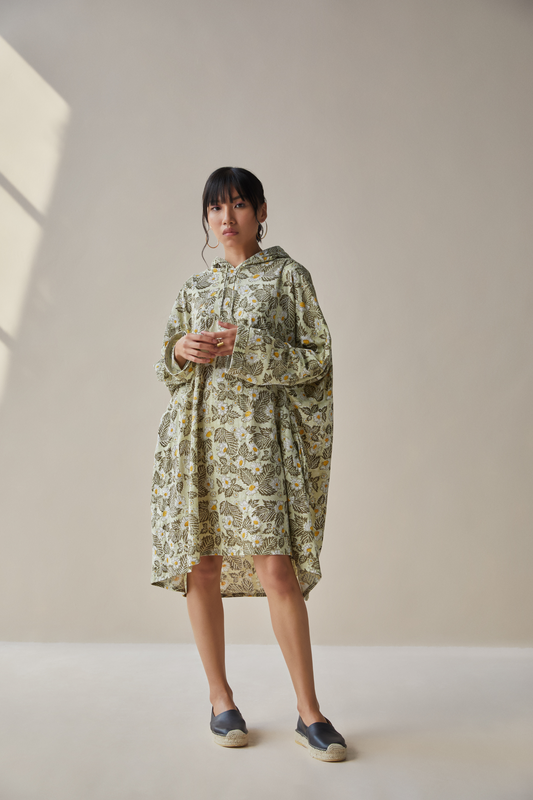 Daisea hemp knit hoodie dress