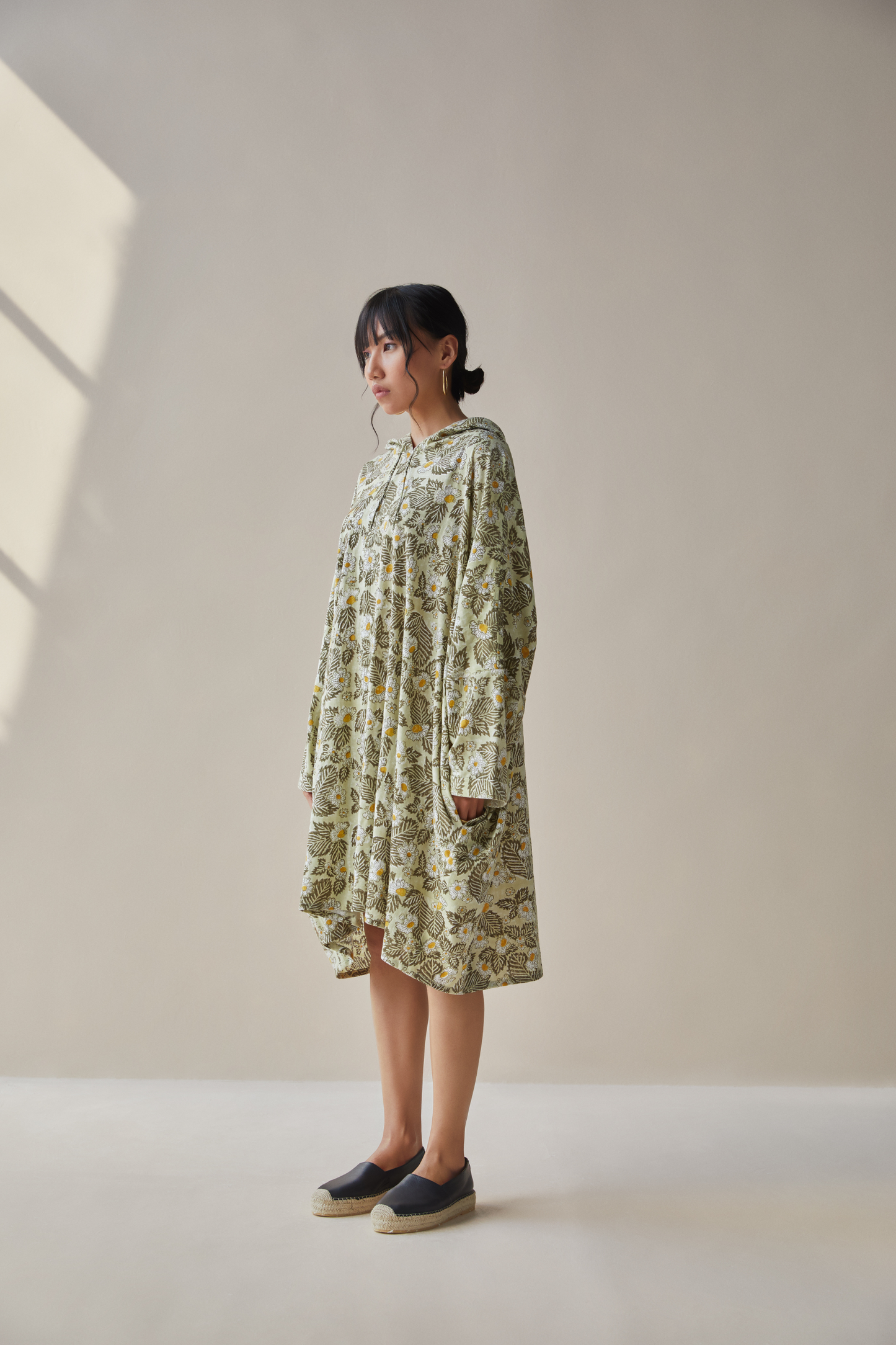 Daisea hemp knit hoodie dress