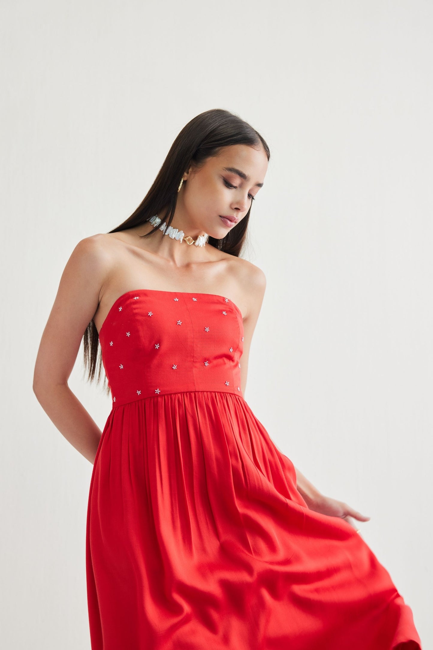Dreamy Summer Tencel Tube Dress