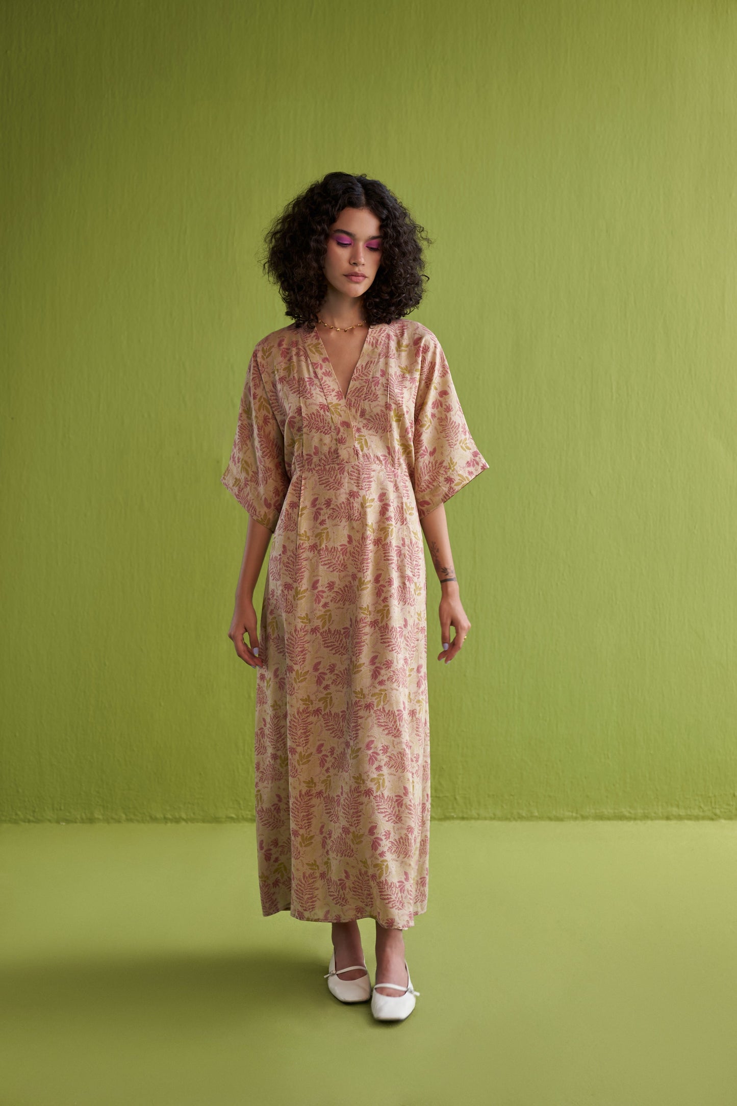 Fern Bloom Lyocell Maxi Dress