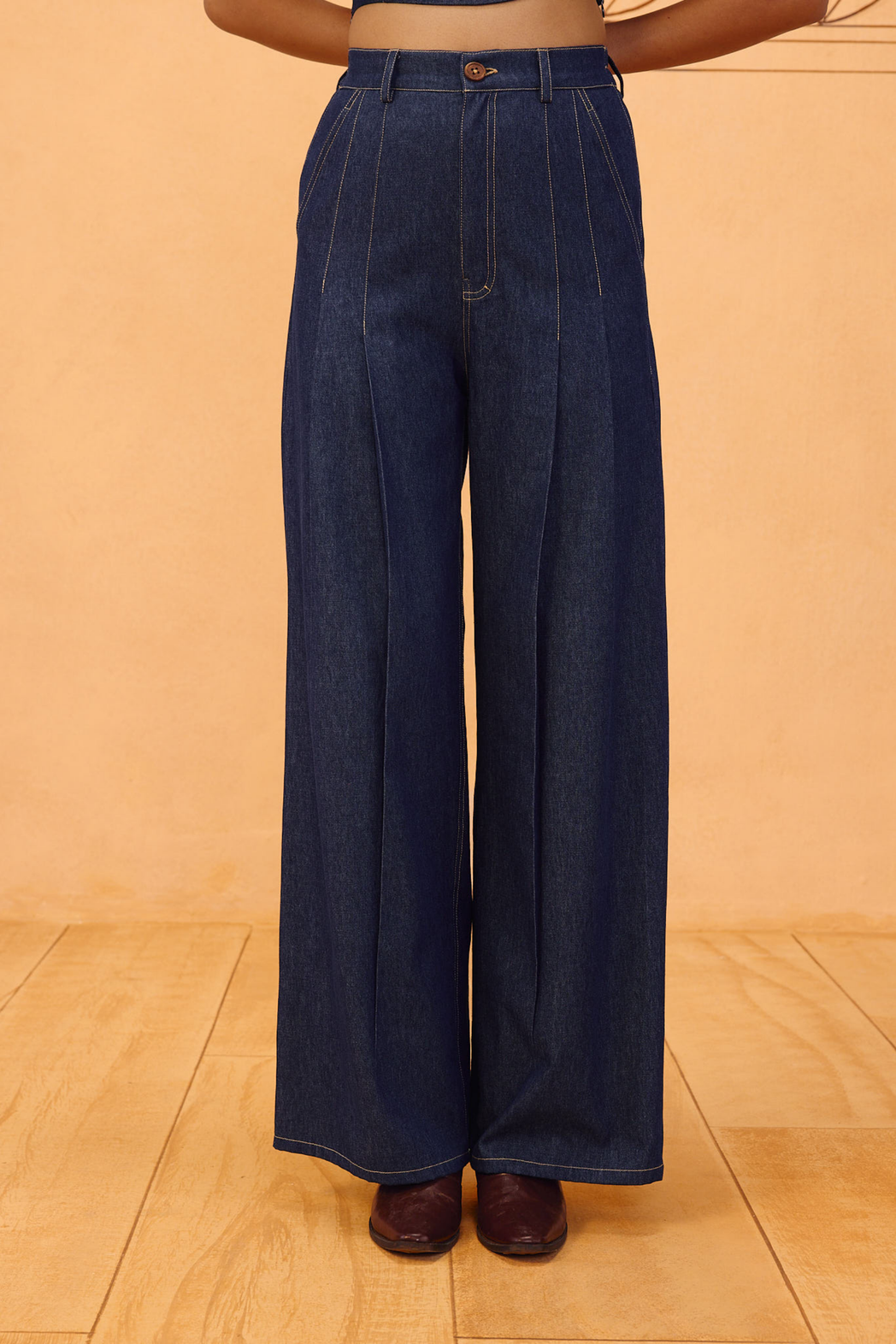 Heirloom Sustainable Denim Pleated Jeans
