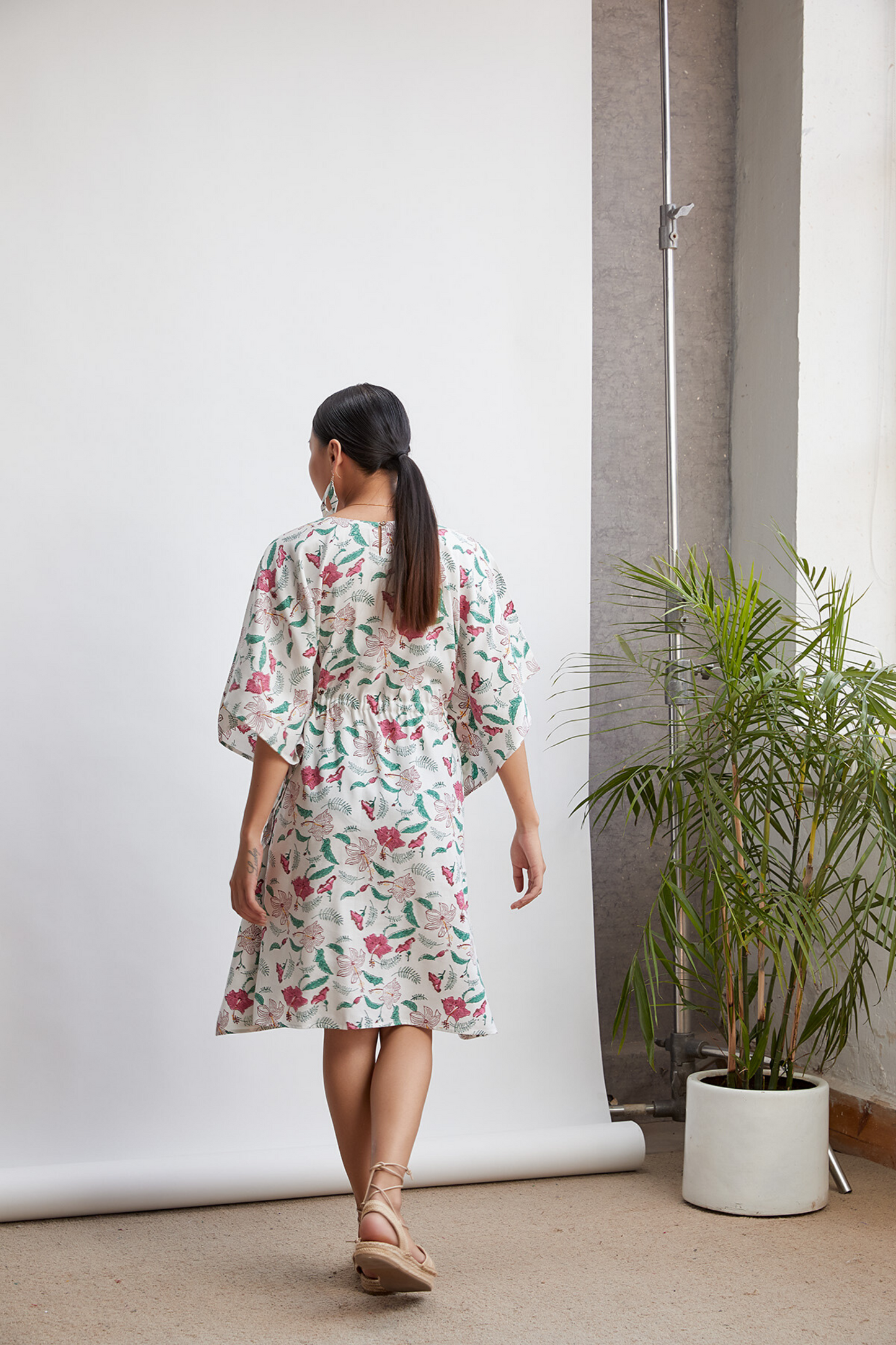 Hibiscusy Summer tencel dress
