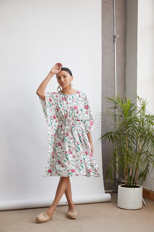 Hibiscusy Summer tencel dress