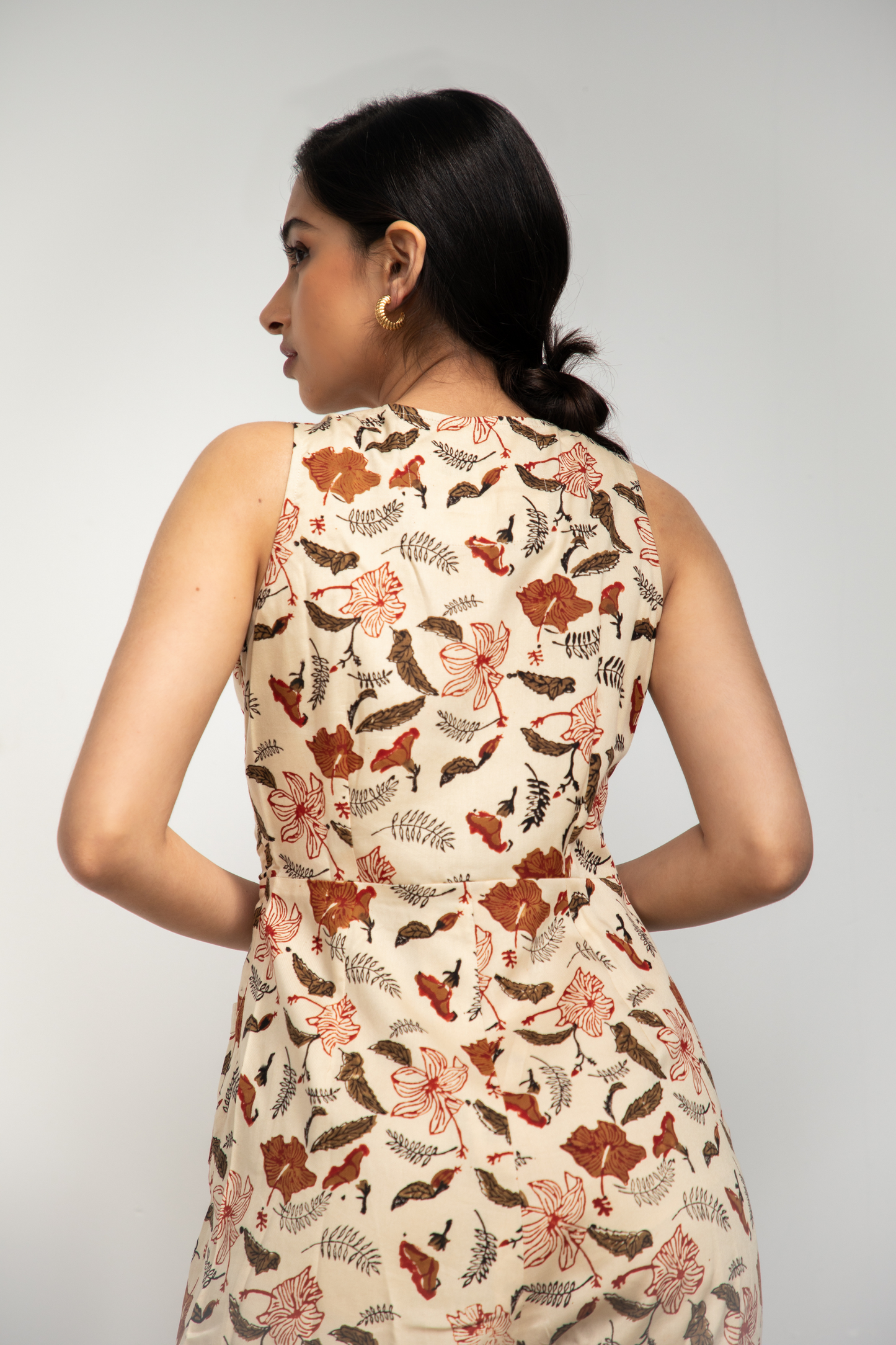 Hibiscusy Tropical tencel jumpsuit
