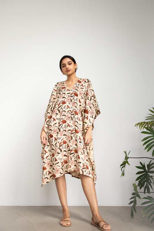 Hibiscusy tencel kaftan