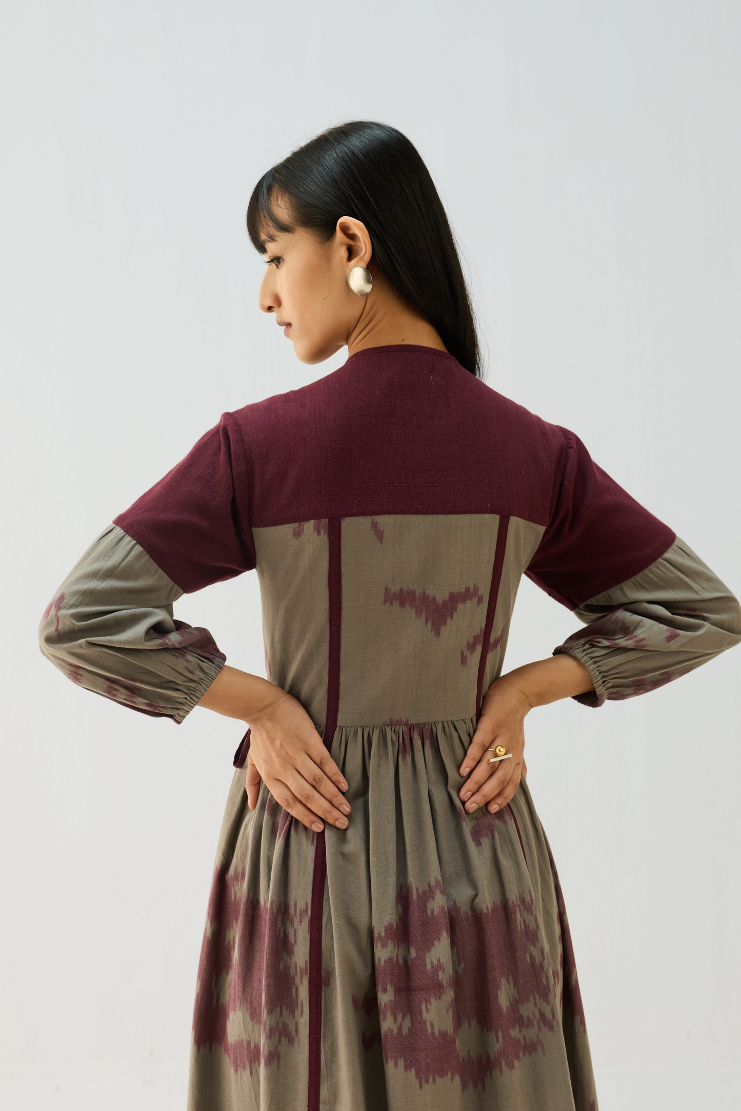 Horizon Handwoven Ikkat Maxi Dress