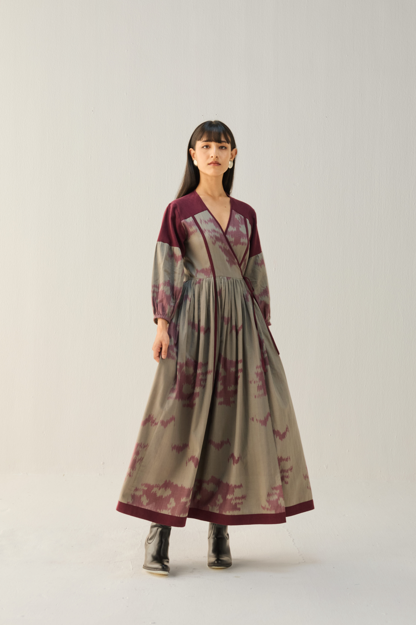 Horizon Handwoven Ikkat Maxi Dress