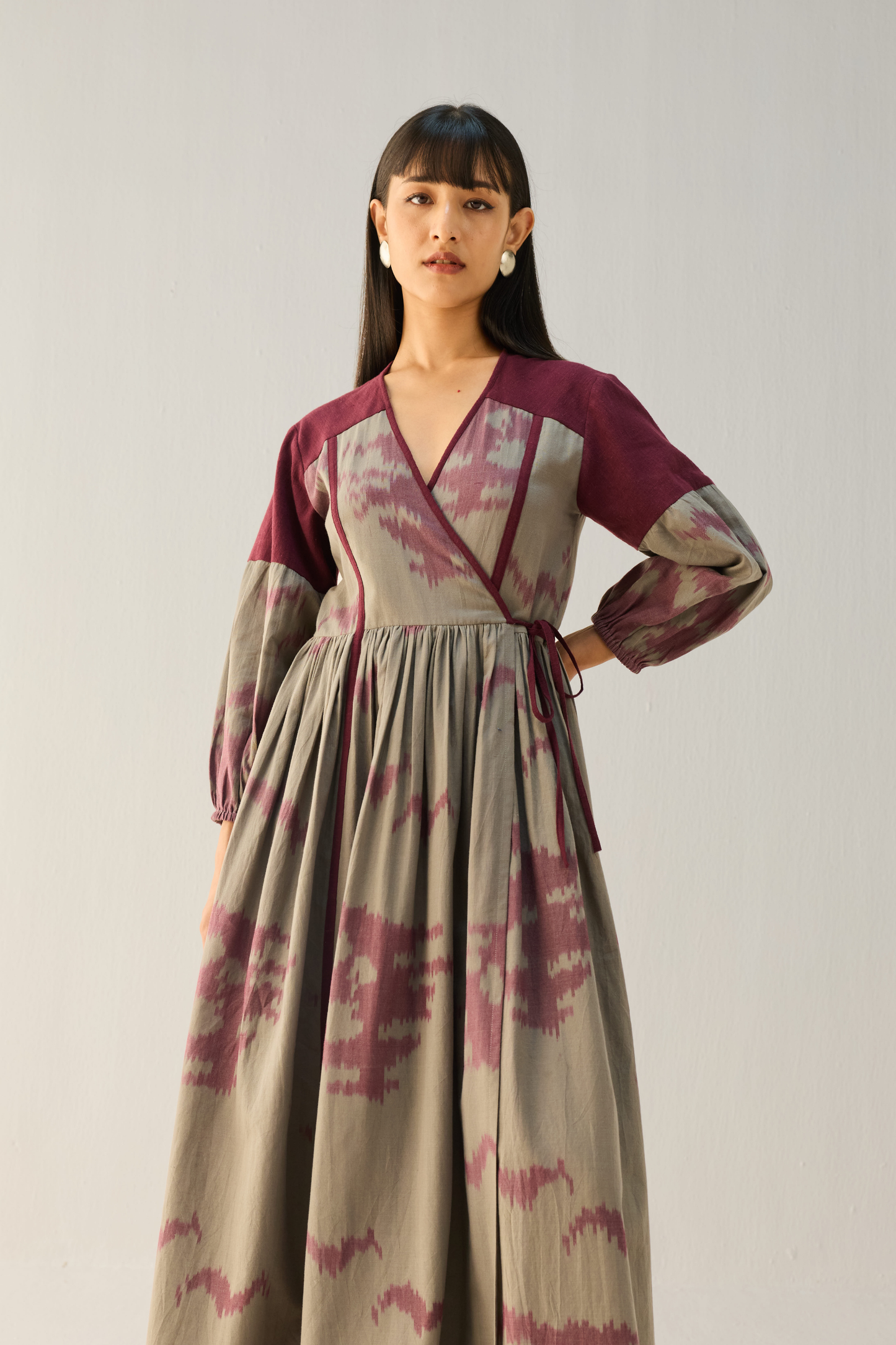 Horizon Handwoven Ikkat Maxi Dress