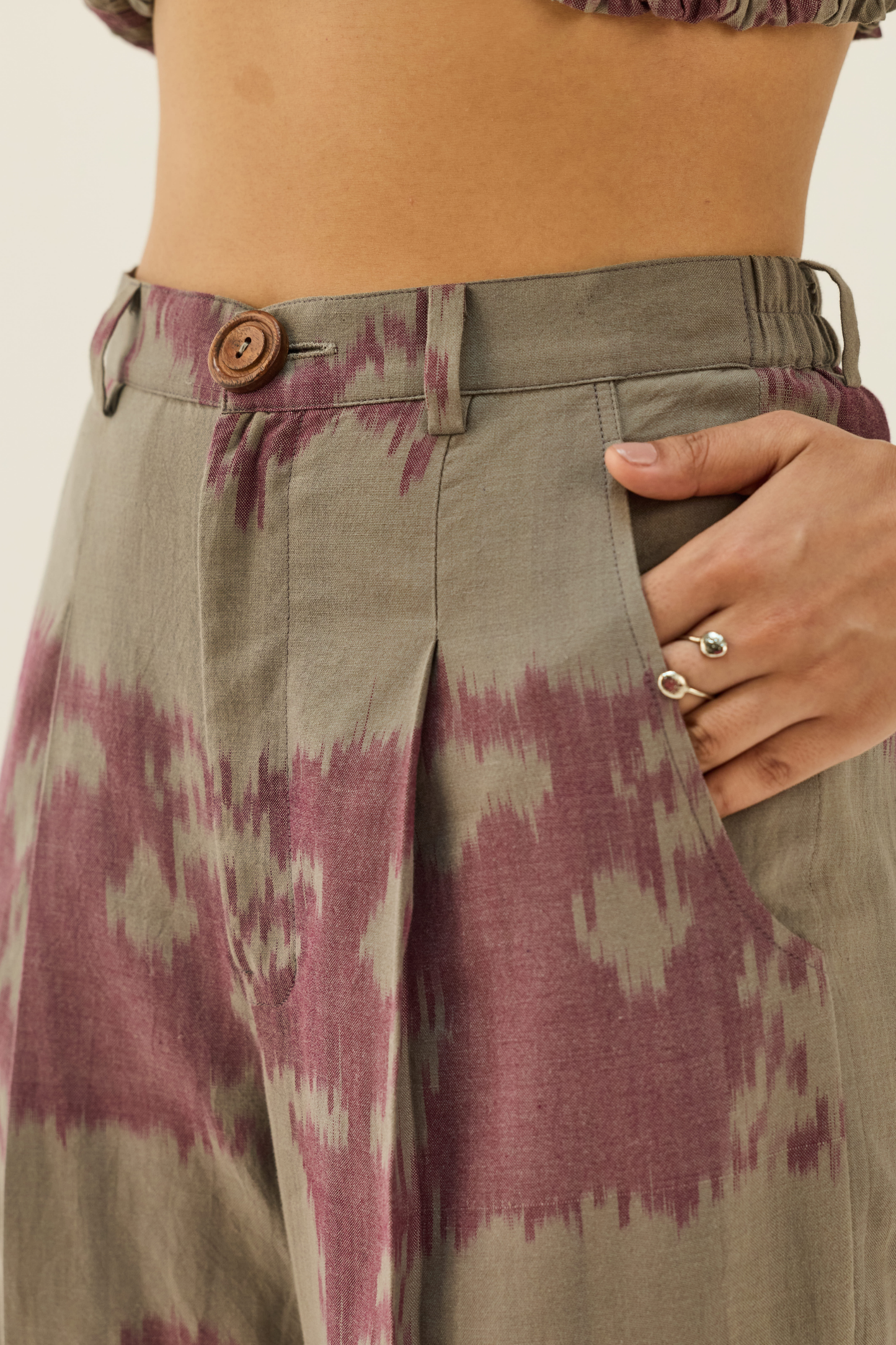 Horizon Handwoven Ikkat Trousers