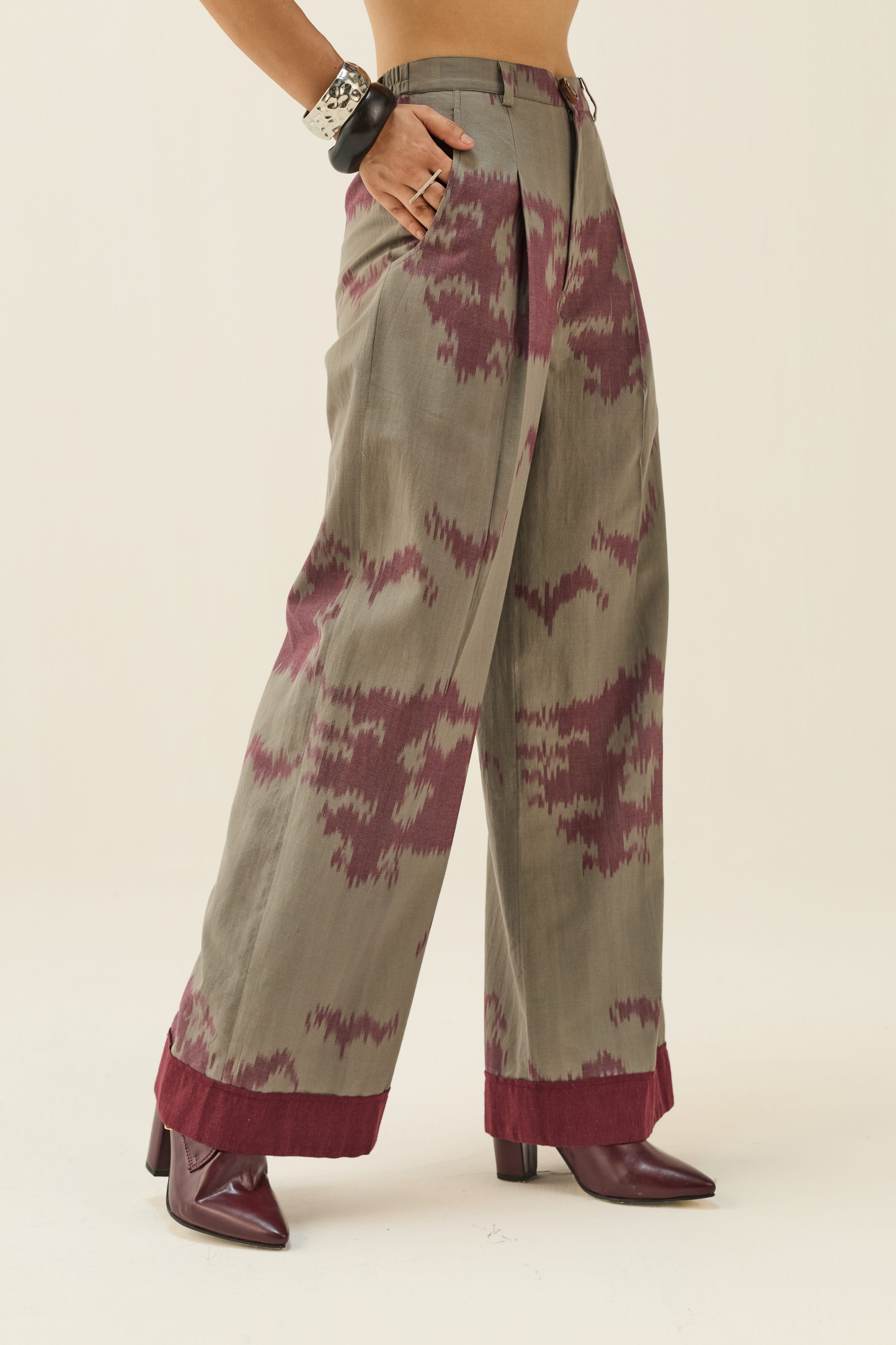 Horizon Handwoven Ikkat Trousers