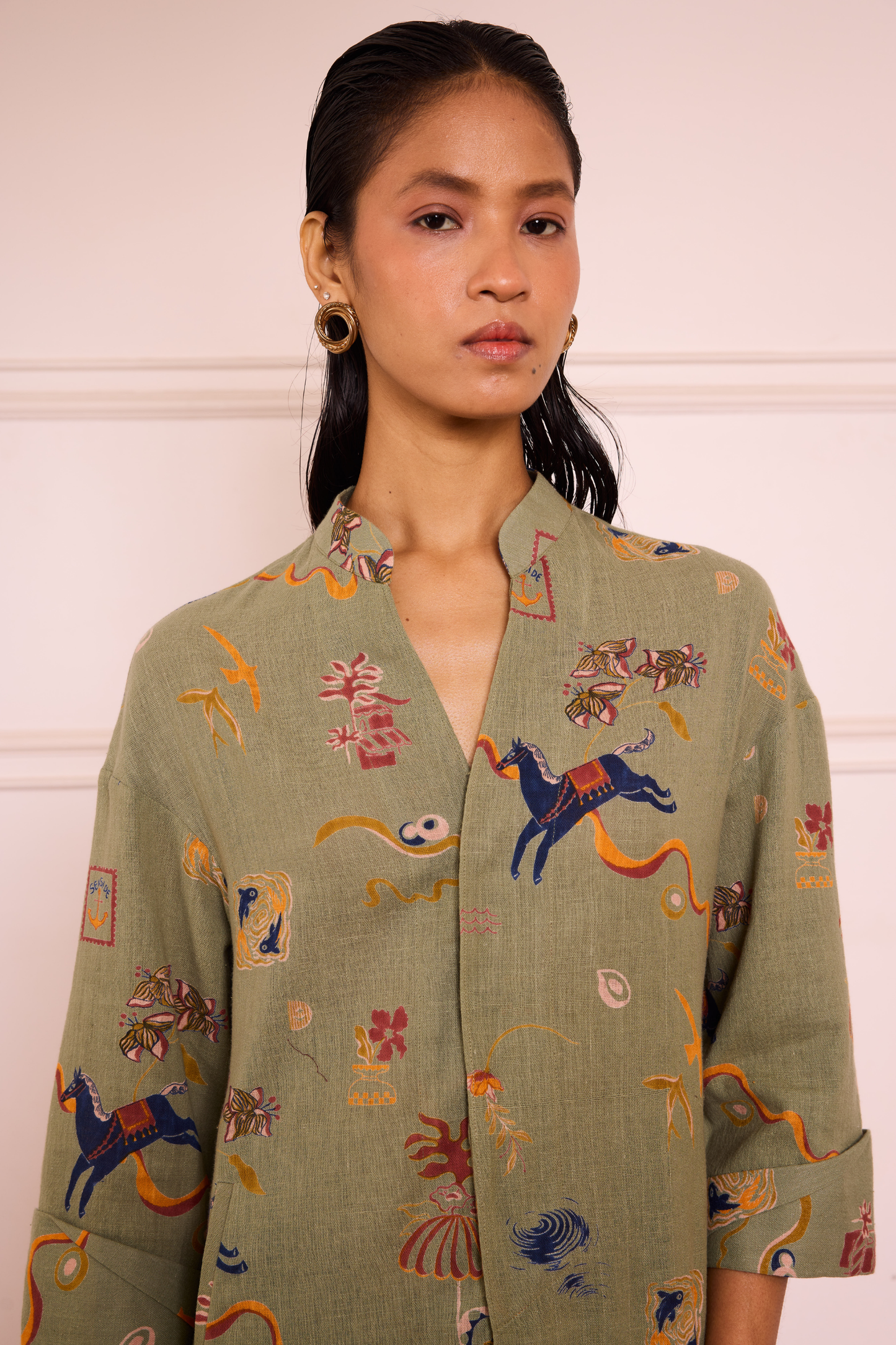 Journey To Shore Handspun Handwoven Organic Cotton Shirt