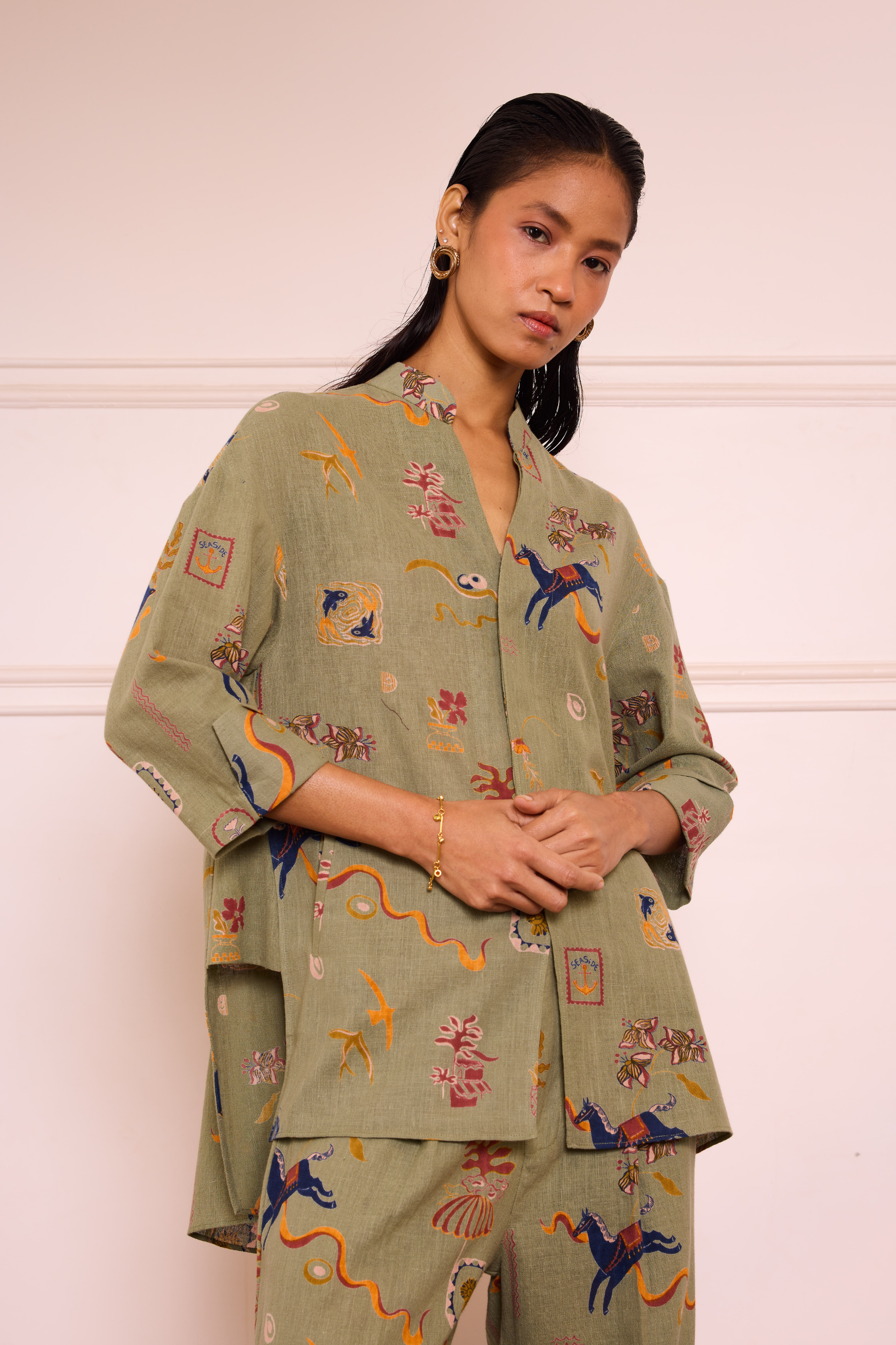 Journey To Shore Handspun Handwoven Organic Cotton Shirt