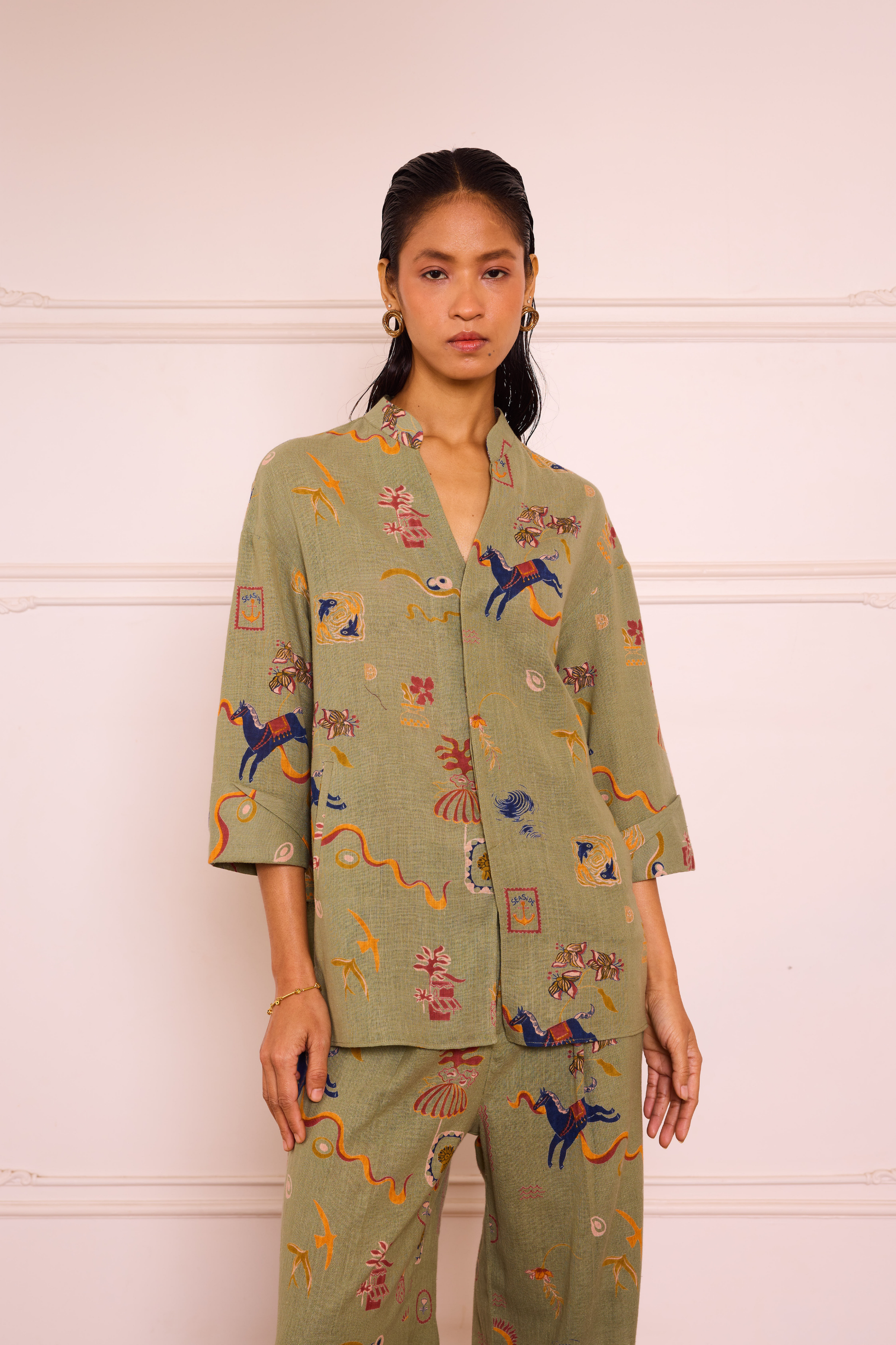 Journey To Shore Handspun Handwoven Organic Cotton Shirt