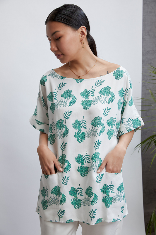 Leafy Love tencel top