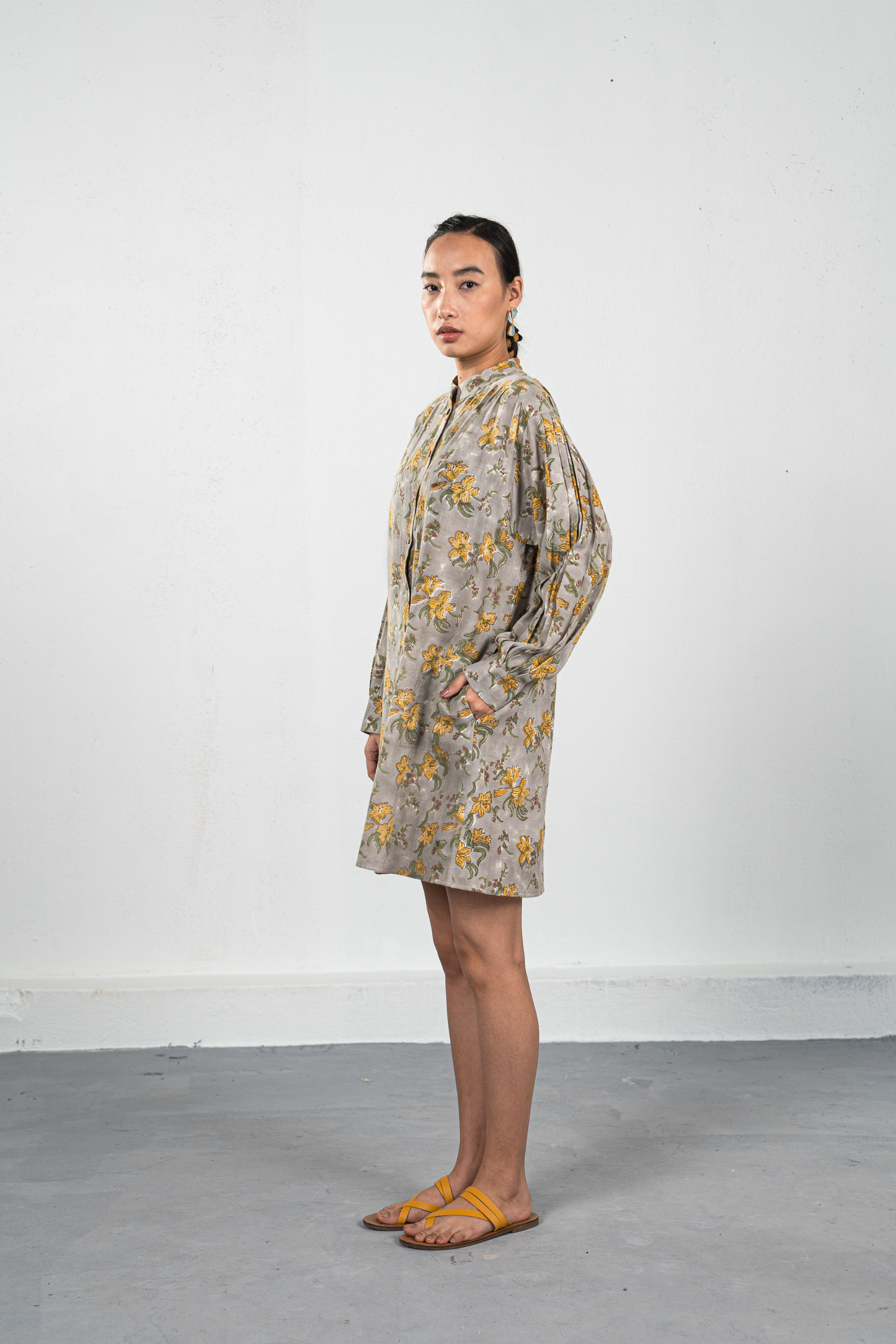Lily Love handwoven organic cotton shirt dress