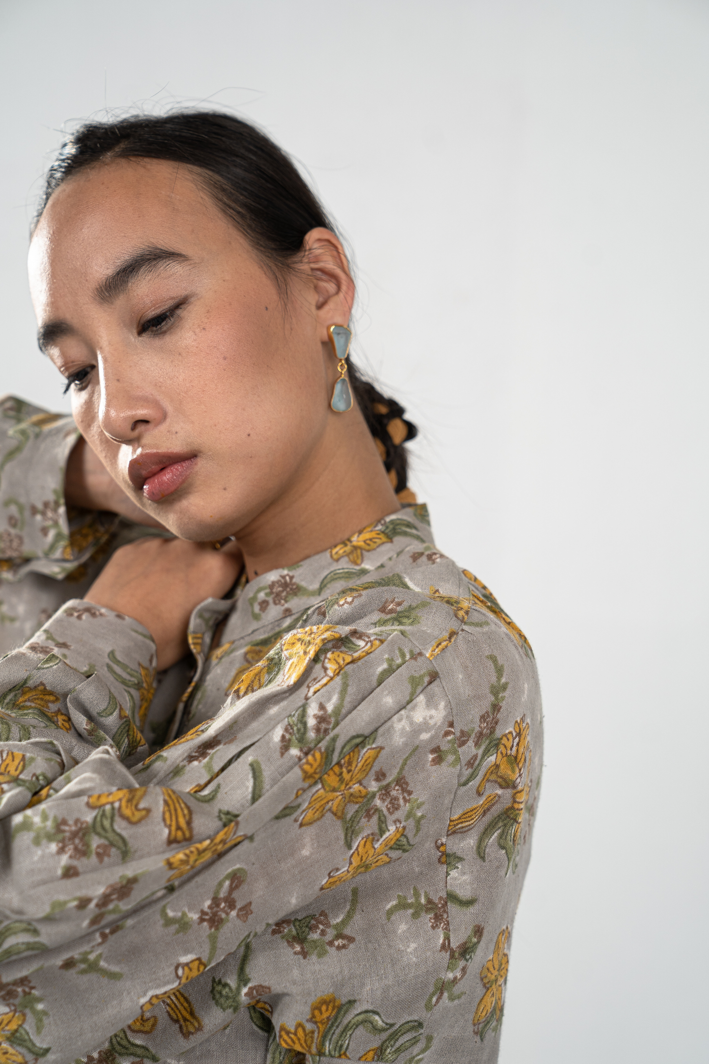 Lily Love handwoven organic cotton shirt dress