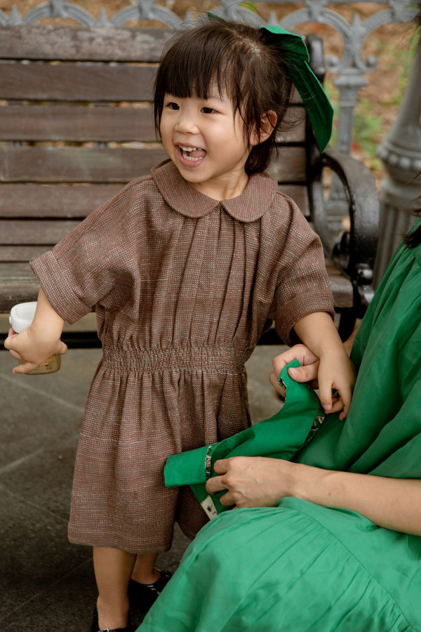 Little Hazel Sun Handspun Handwoven Organic Cotton Dress