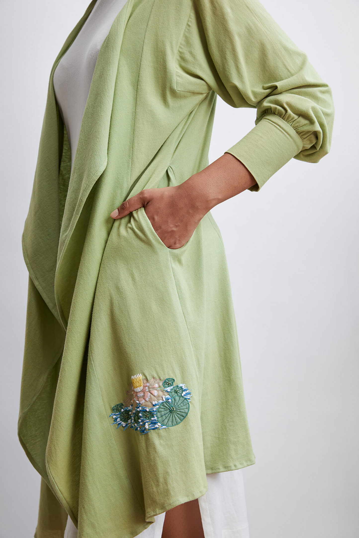 Lotus Shine organic cotton knit gilet