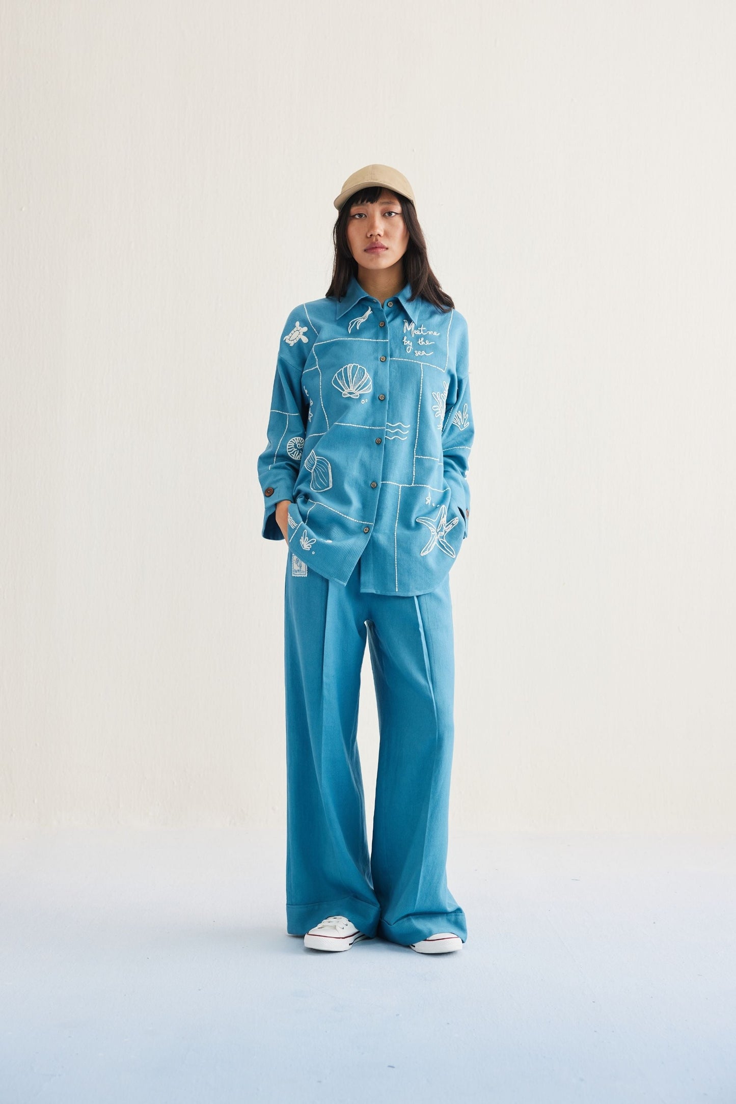 Meet Me By The Sea Handwoven Twill Shirt