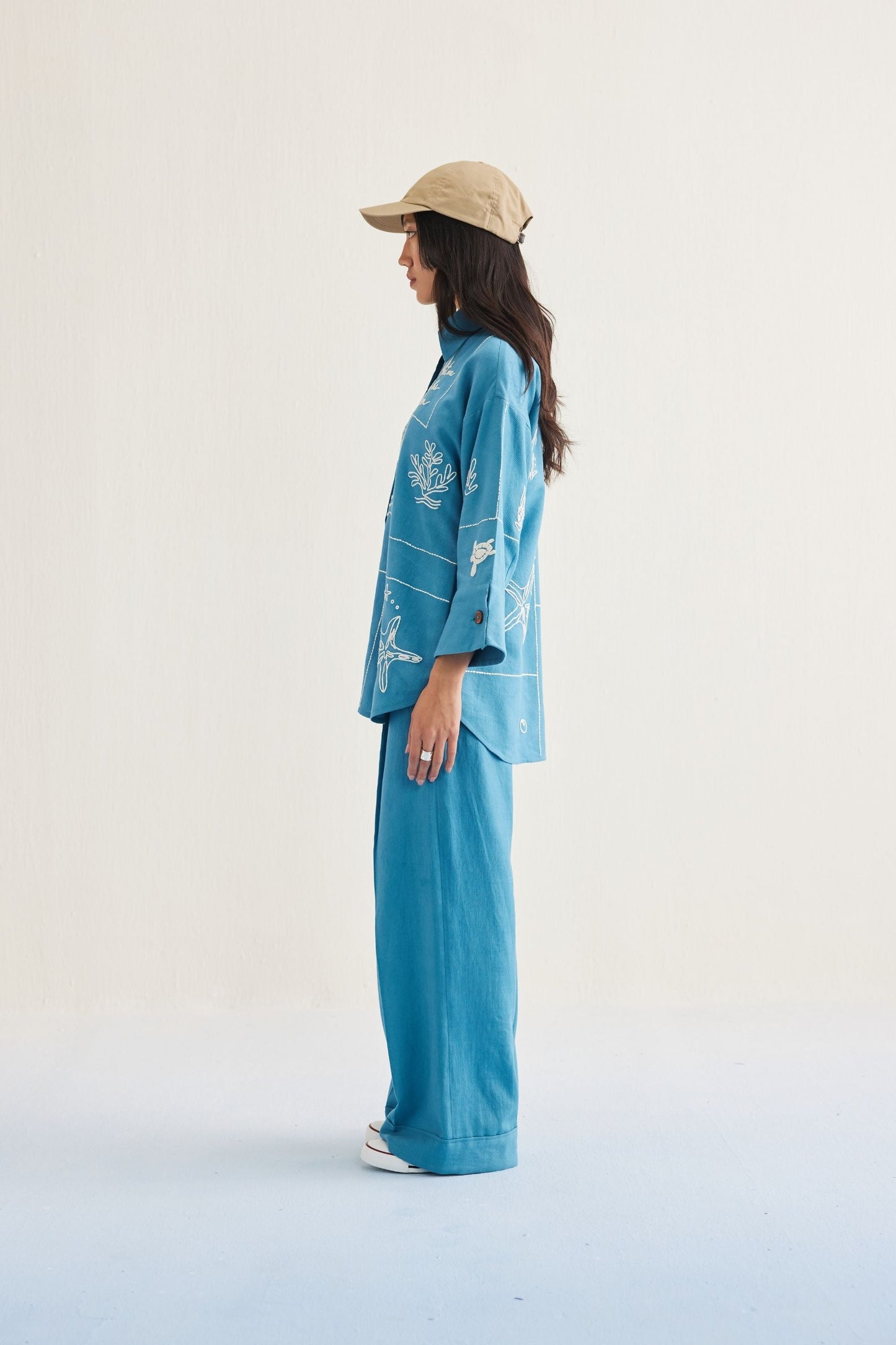 Meet Me By The Sea Handwoven Twill Shirt