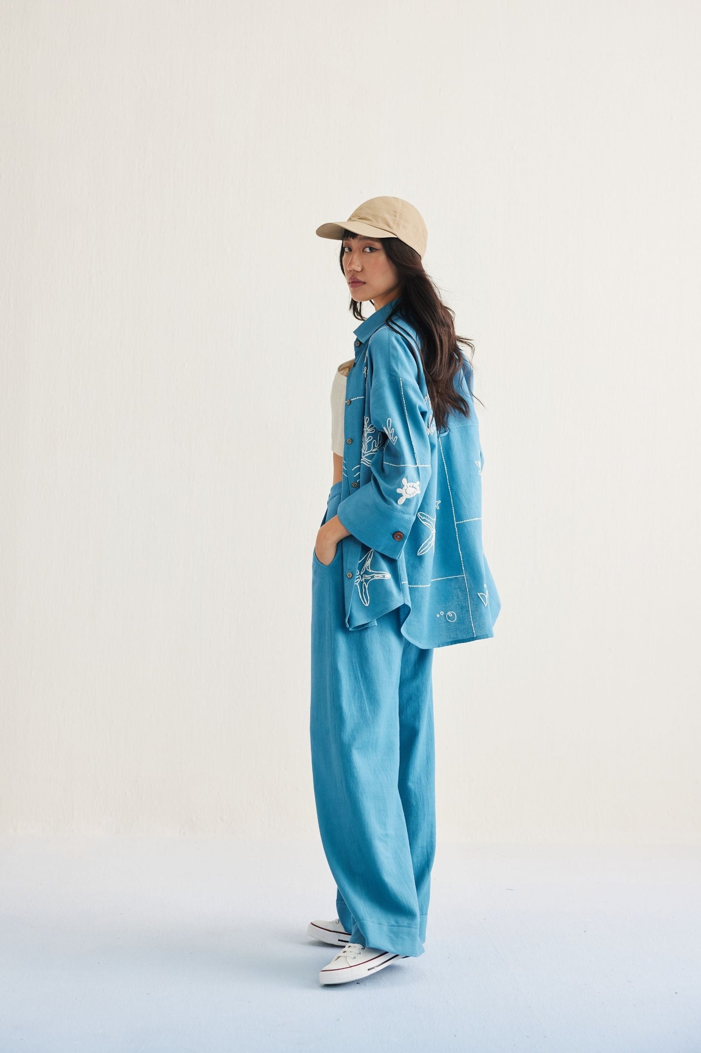 Meet Me By The Sea Handwoven Twill Shirt