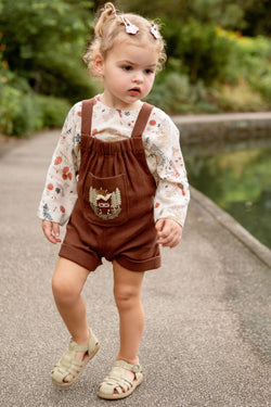 Mountain Adventure Handspun Handwoven Organic Cotton Romper