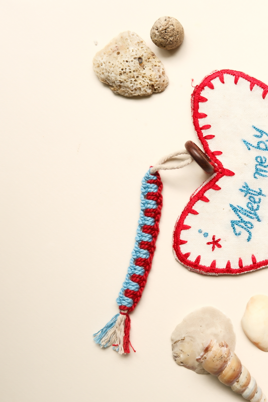 Ocean Knot Upcycled Crochet Charm