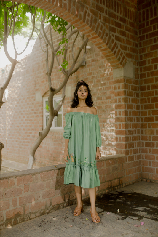 Sui | OCEAN CHILD herbal-dyed organic cotton dress from Flow Winter Collection 2019