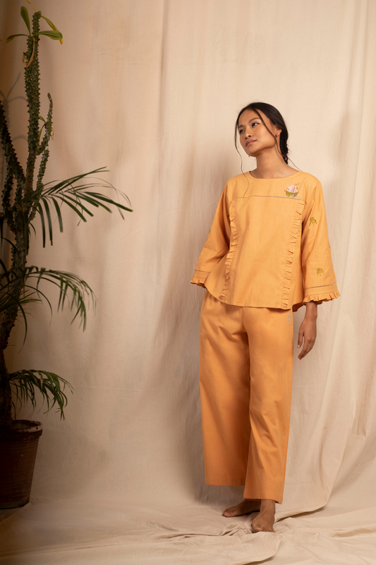 Ornella recycled fabric sustainable trousers