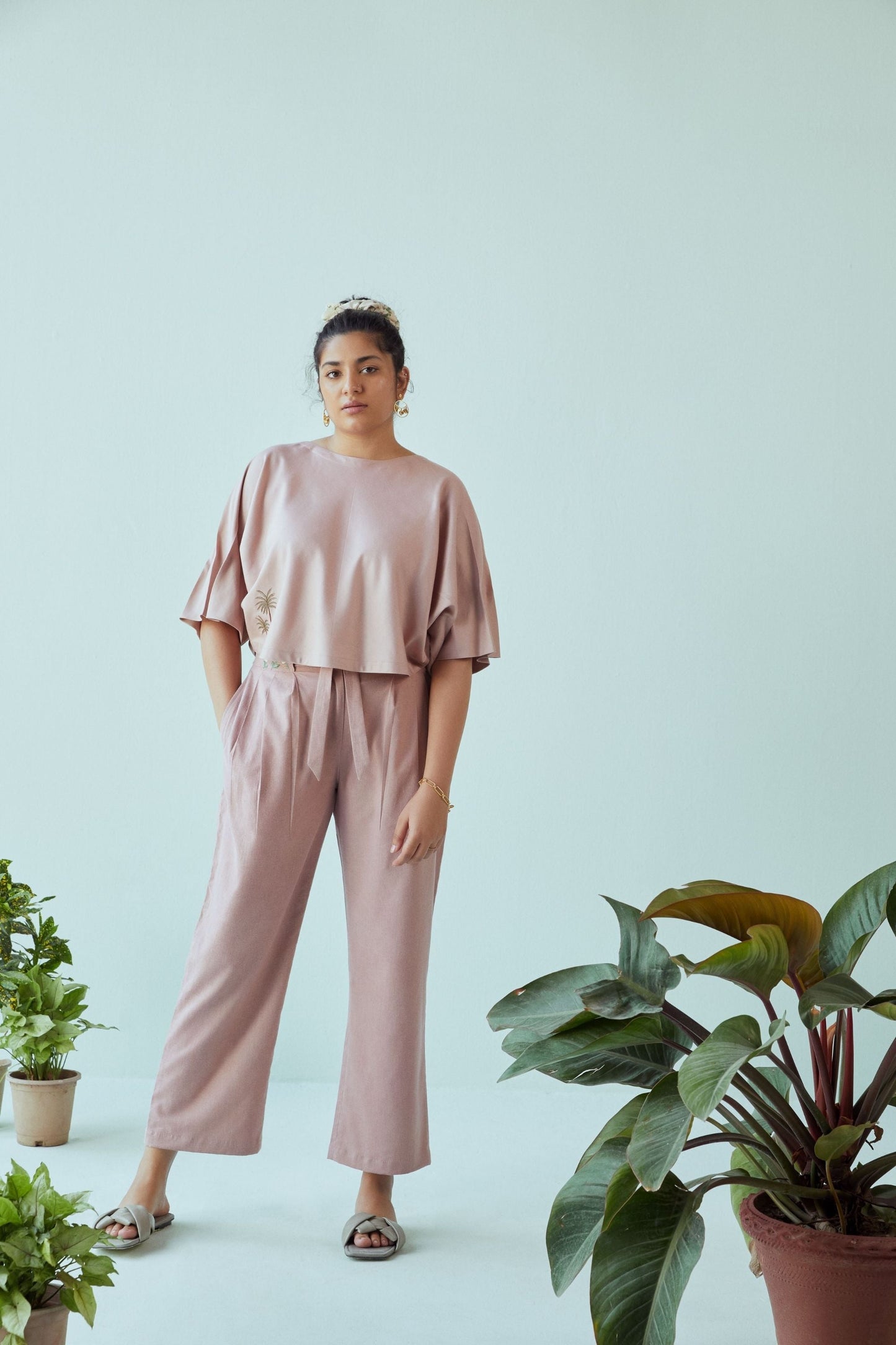 Palm Dusk tencel top