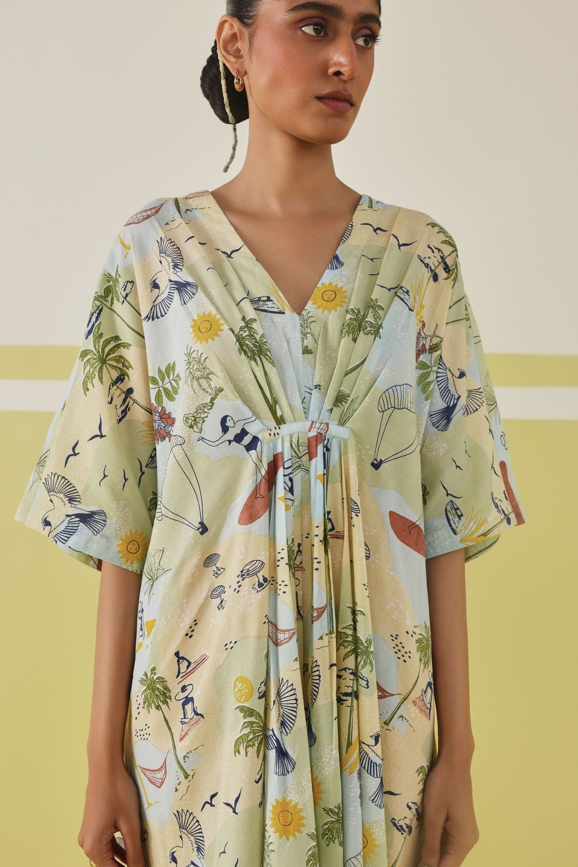 Palmy Summer Lyocell Kaftan Dress | SUI Sui - US Palmy Summer Lyocell Kaftan Dress | SUI Sui - US