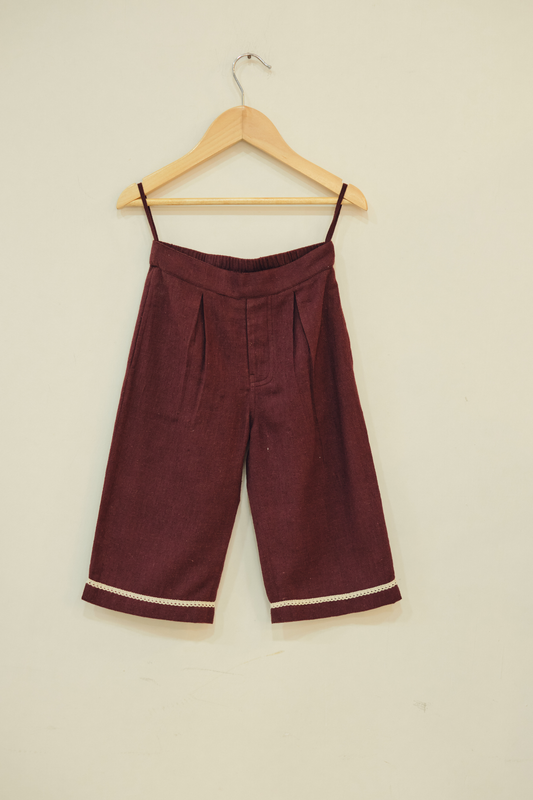 Plum Shore Handspun Handwoven Organic Cotton Trousers