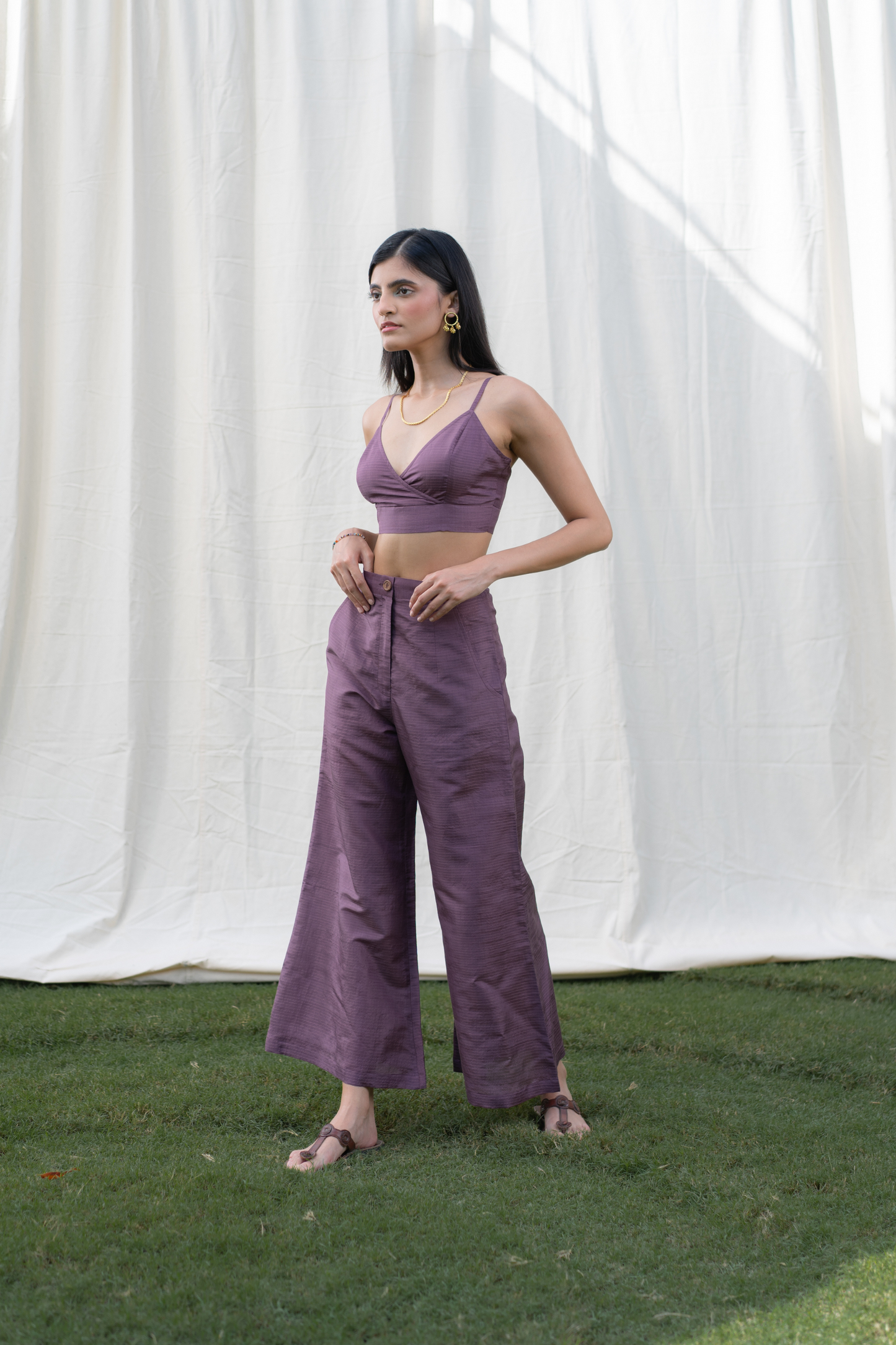 Purple Sky bralette crop top