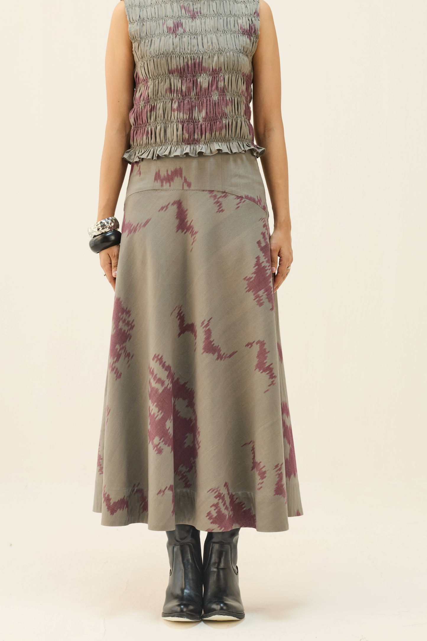 Purpose Handwoven Ikkat Skirt