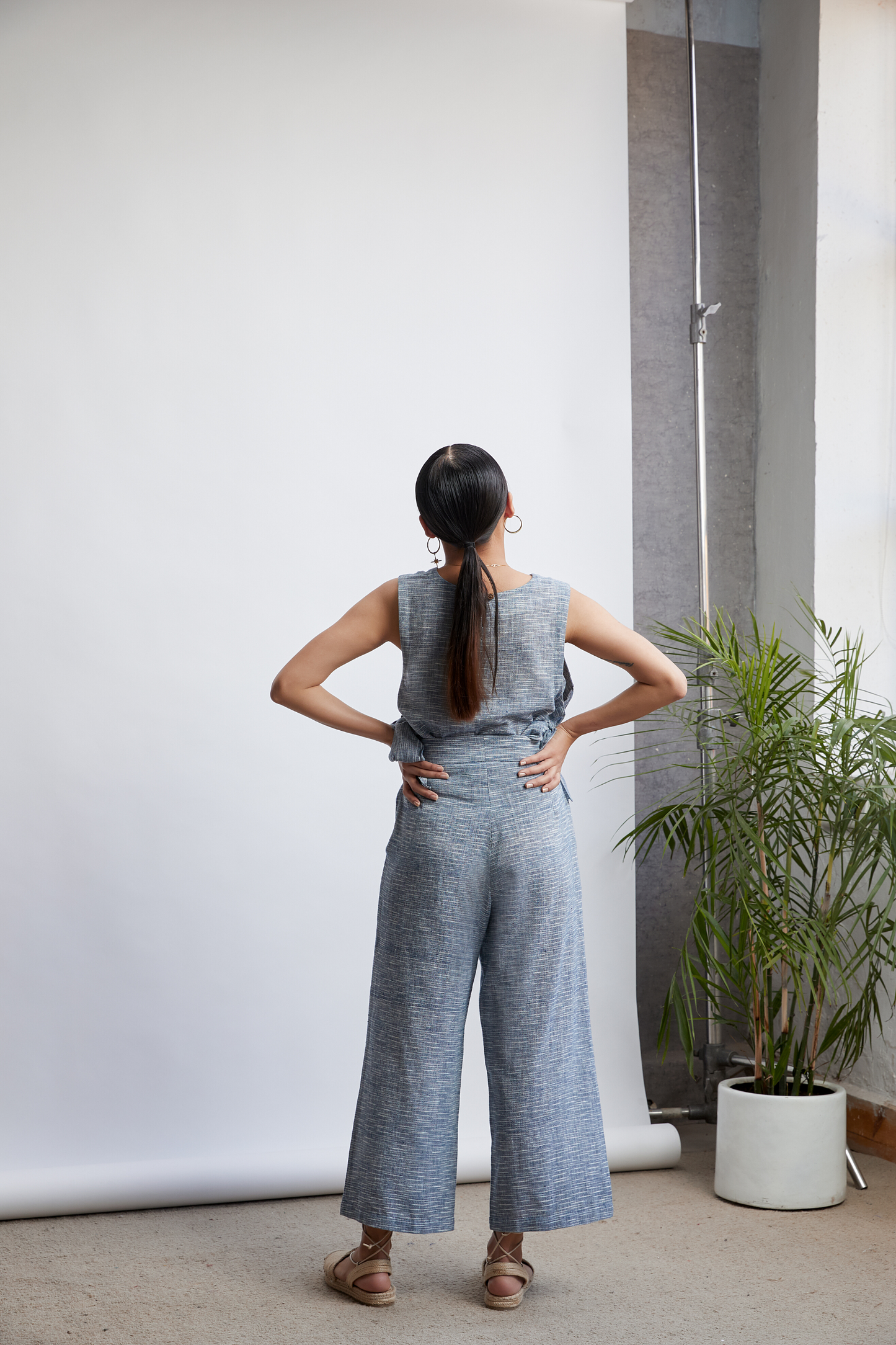 Riverside Easy handwoven organic cotton trousers