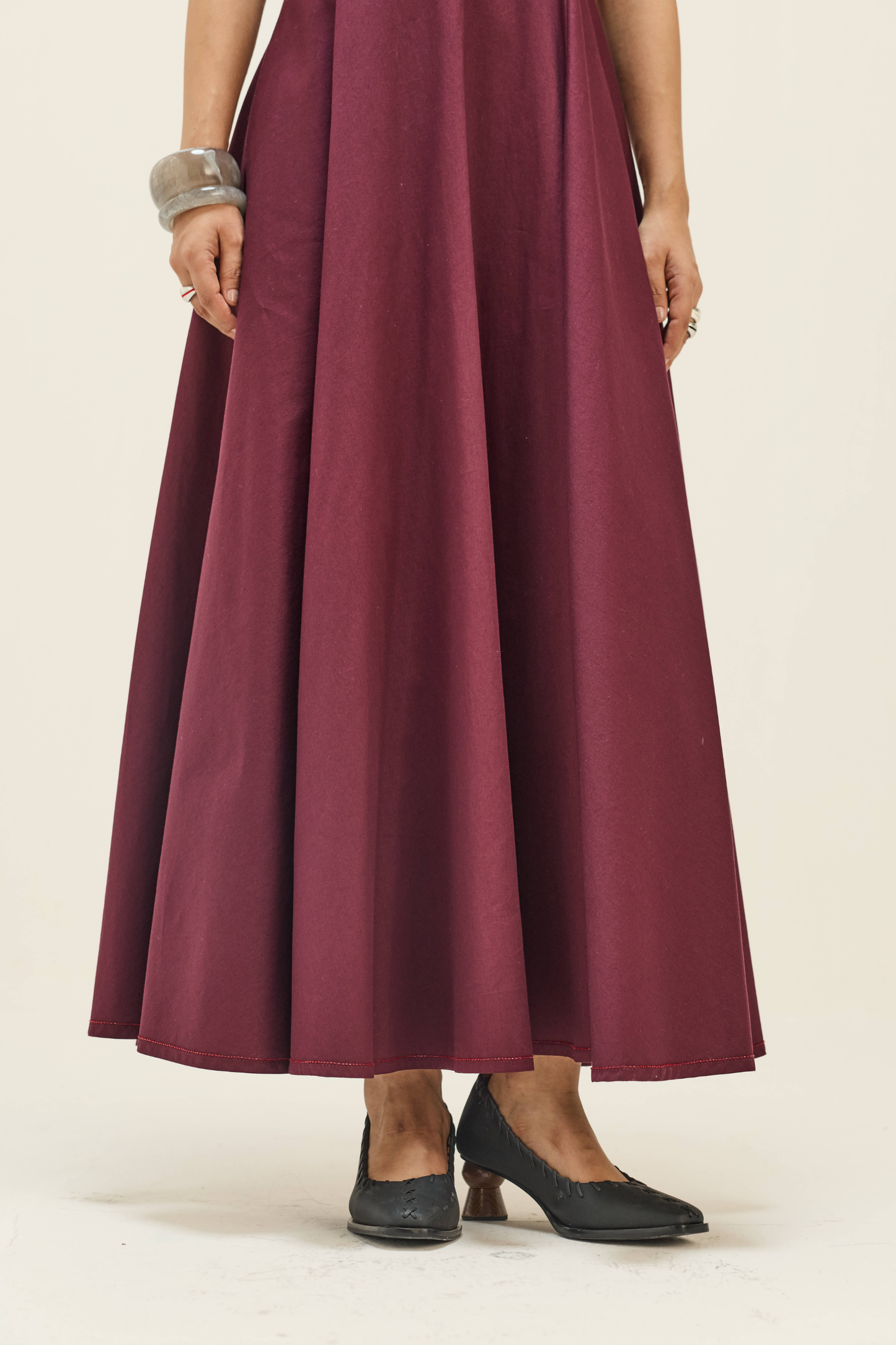 Sangria Sea Twill Maxi Dress
