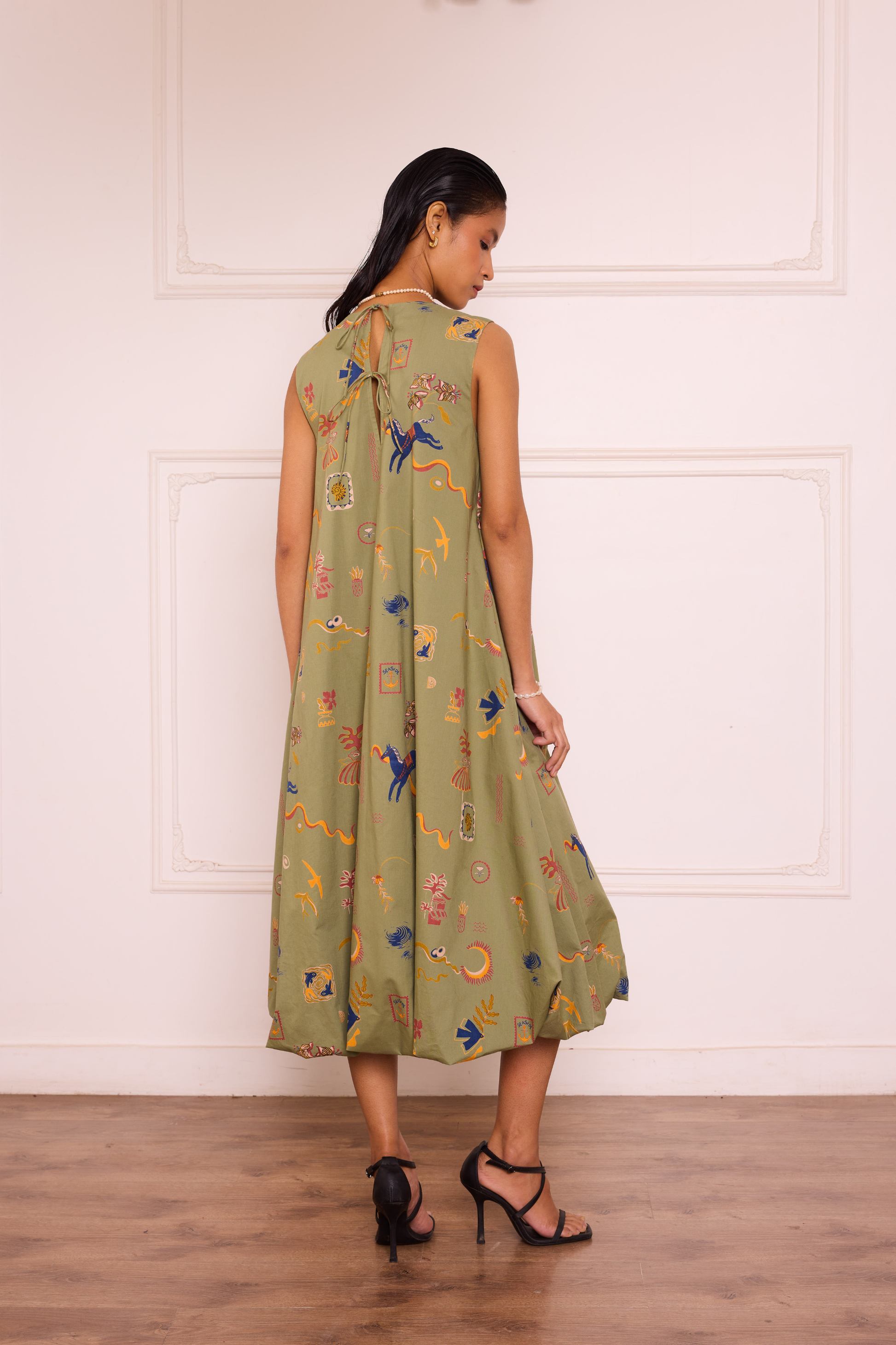 Sea Moss Organic Cotton Maxi Dress