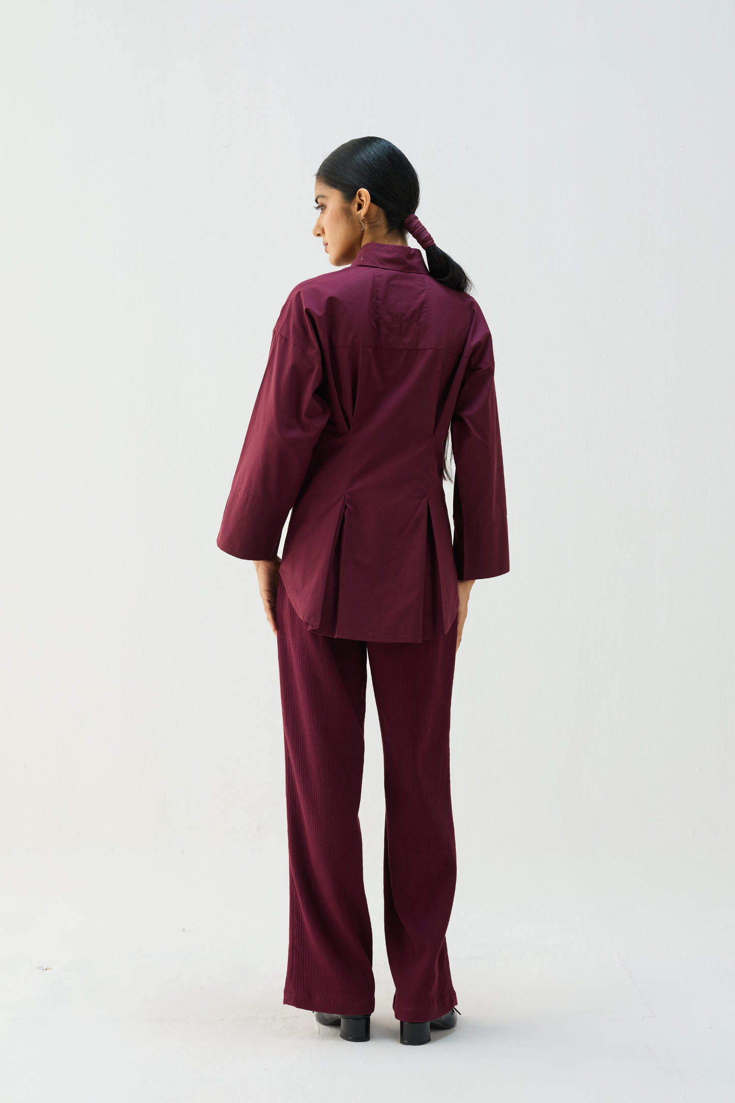 Stillness Organic Cotton Wrap Shirt