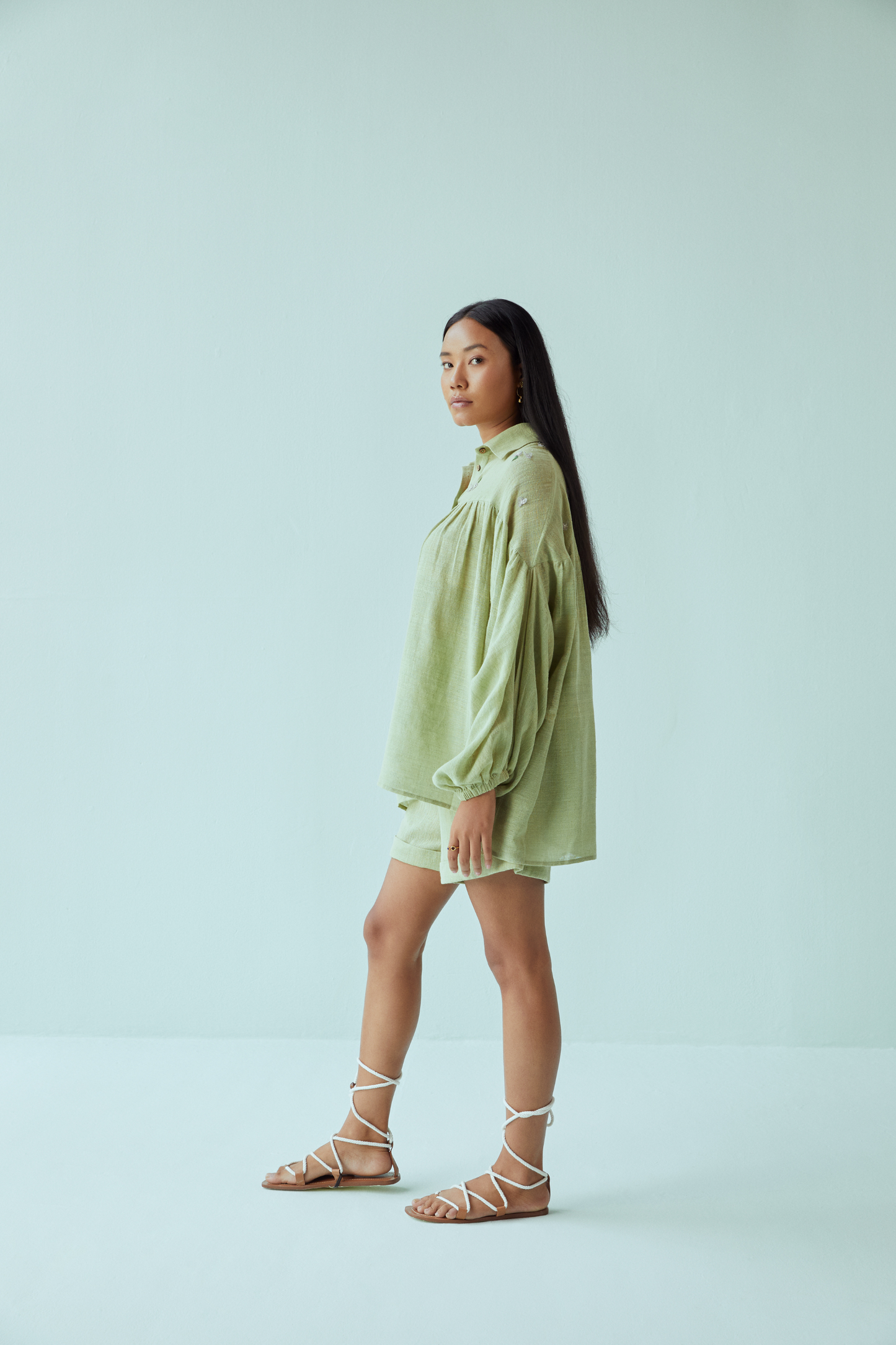 Summer Dream handwoven organic cotton shirt