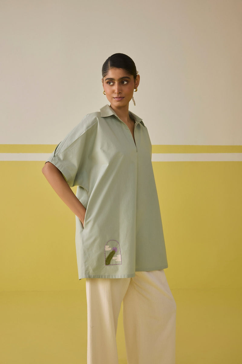 Summer Evening Organic Cotton Kurta Top